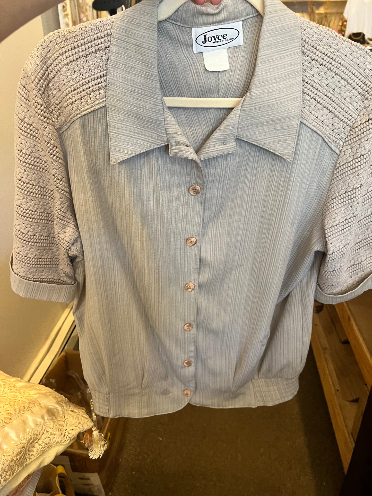 70s/80s Joyce Knit Sleeve Shirt
