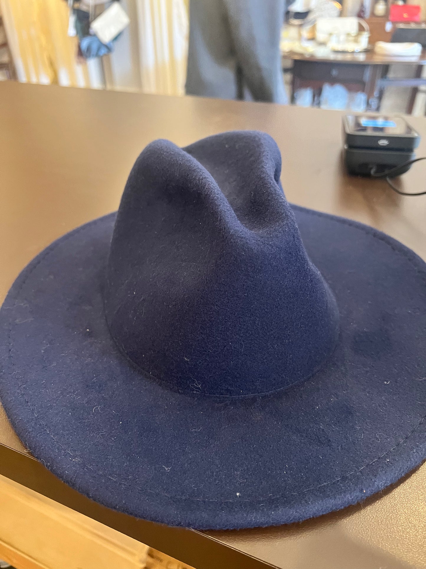 Blue Felt Hat