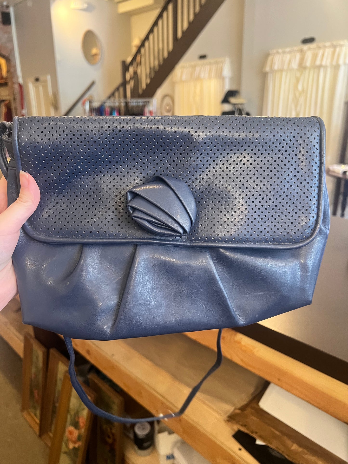 Rose Center Leather Bag