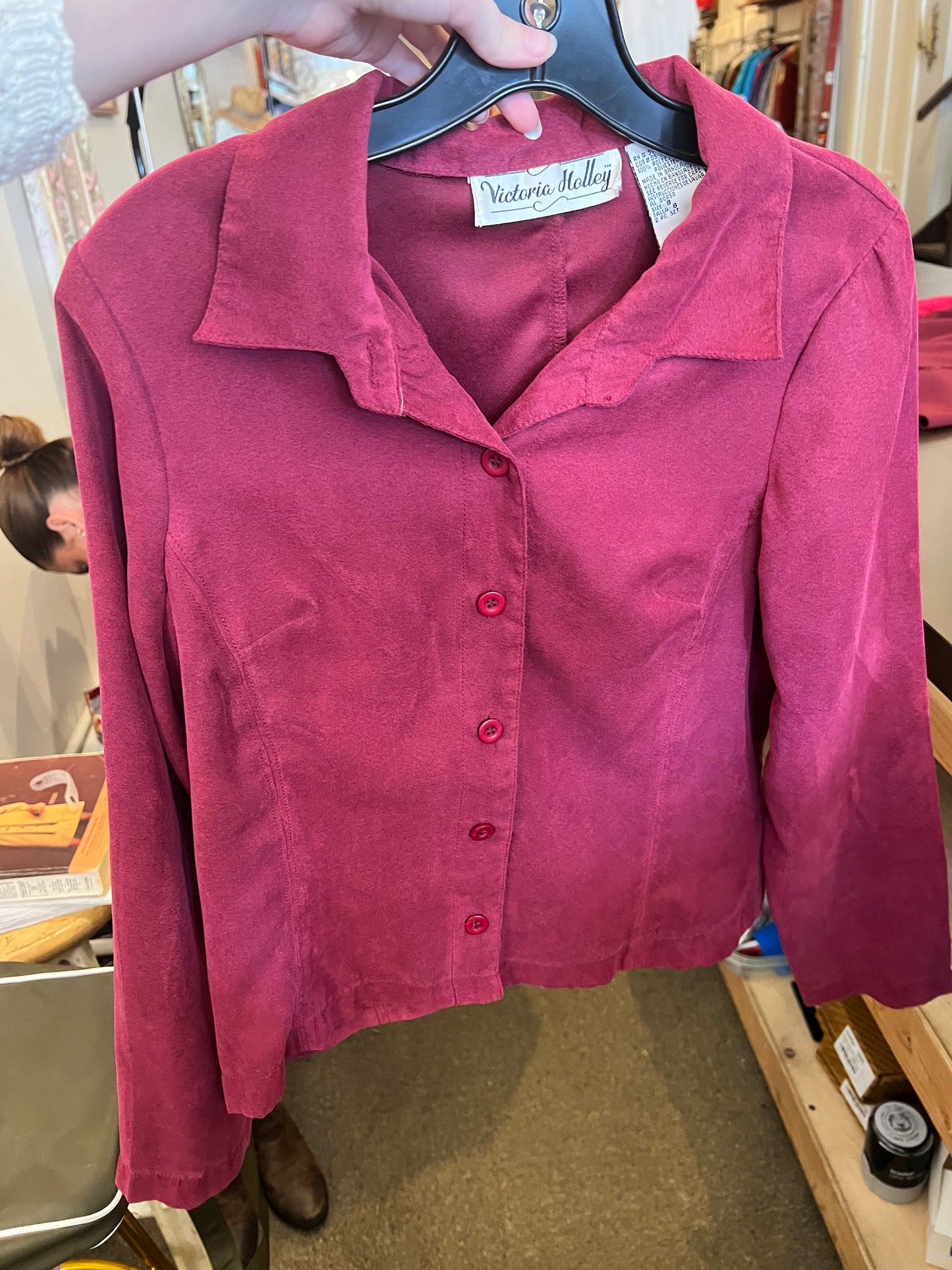 90s Victoria Holley Button Up Top