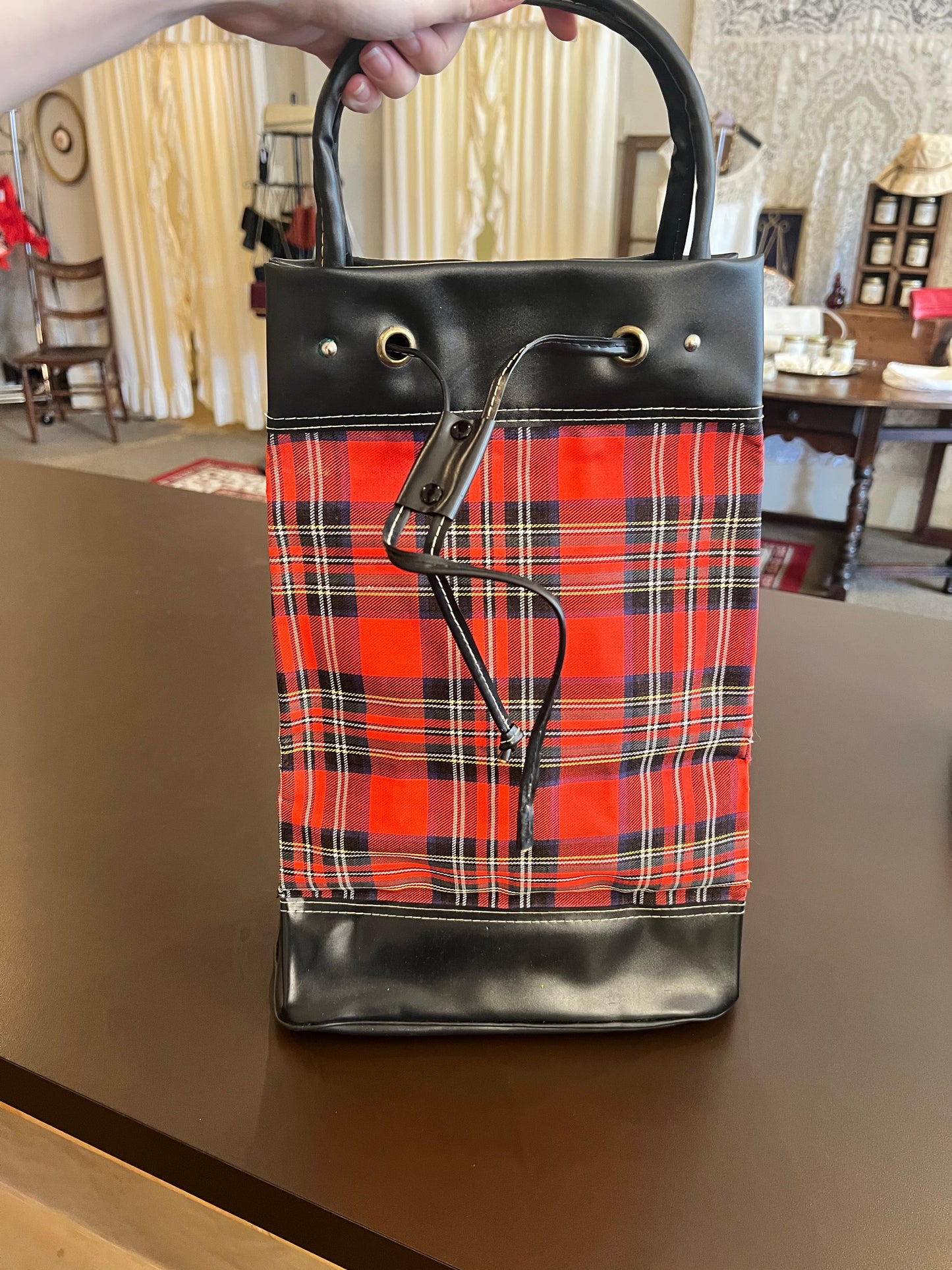 Red Plaid Bag