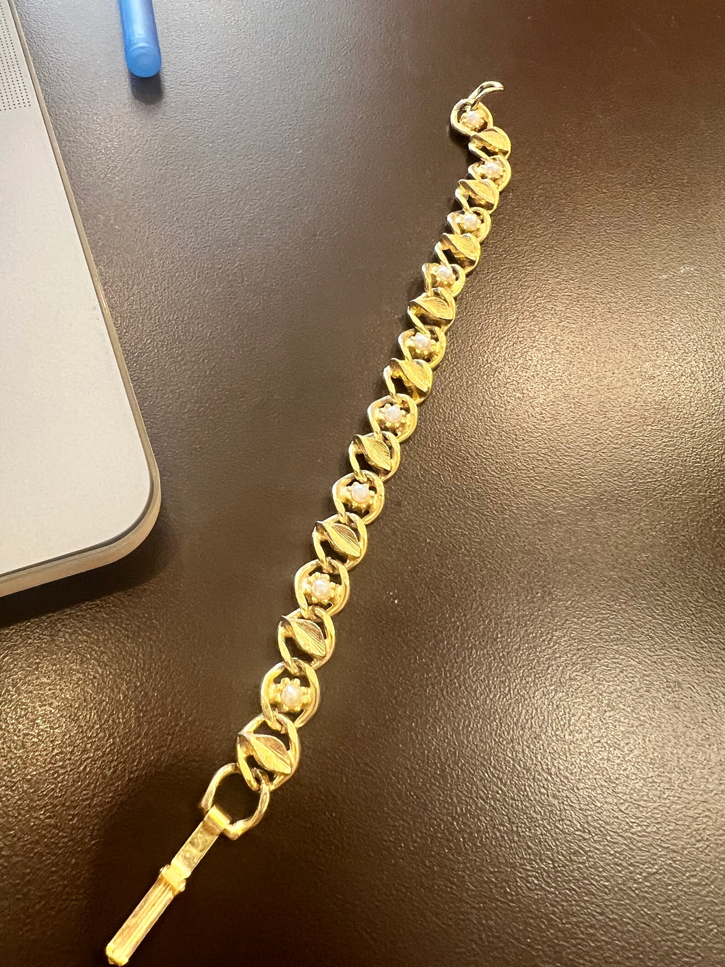 Goldette Pearl Detail Bracelet