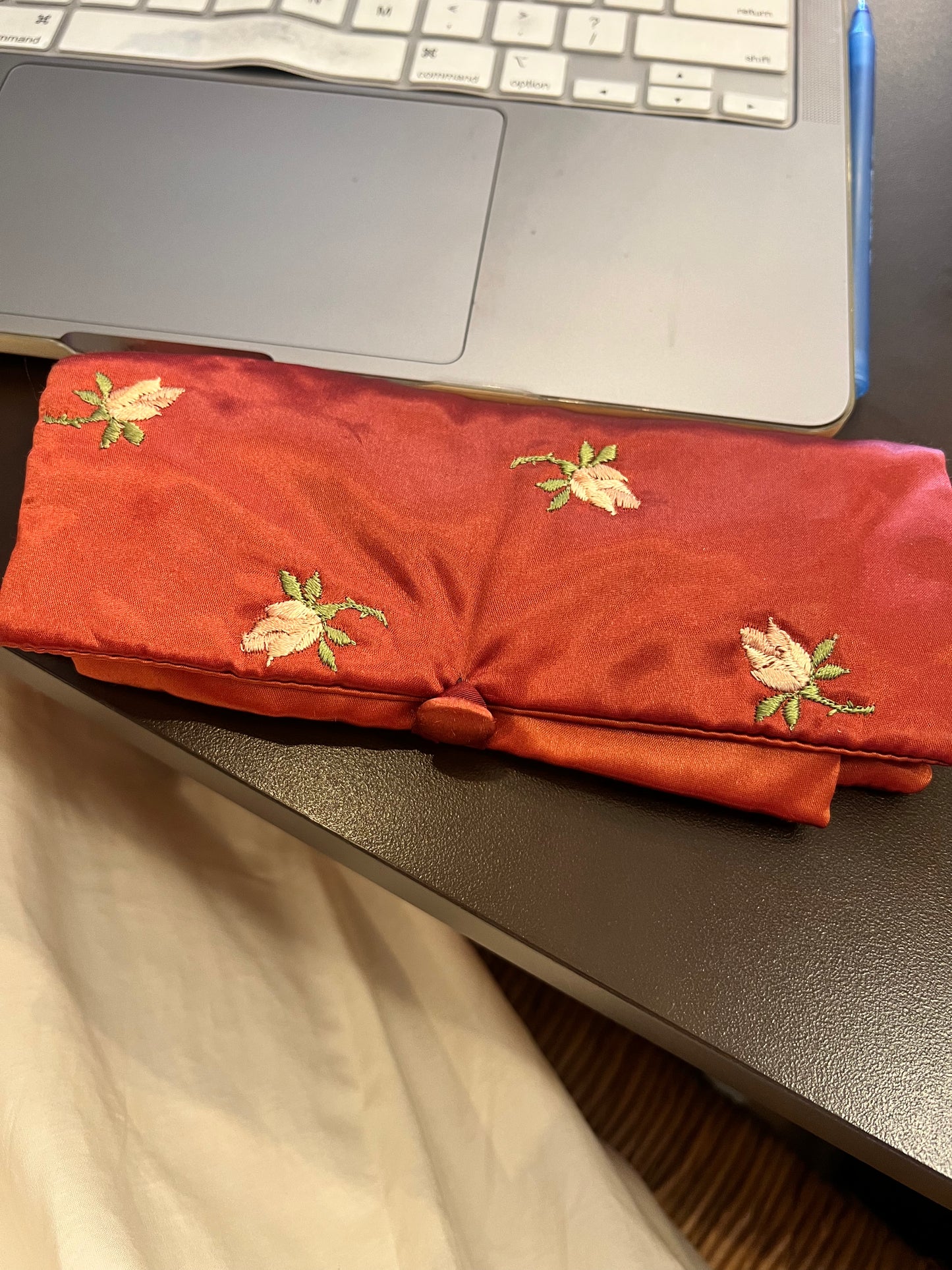 50s Morrillcraft Satin Travel Bag