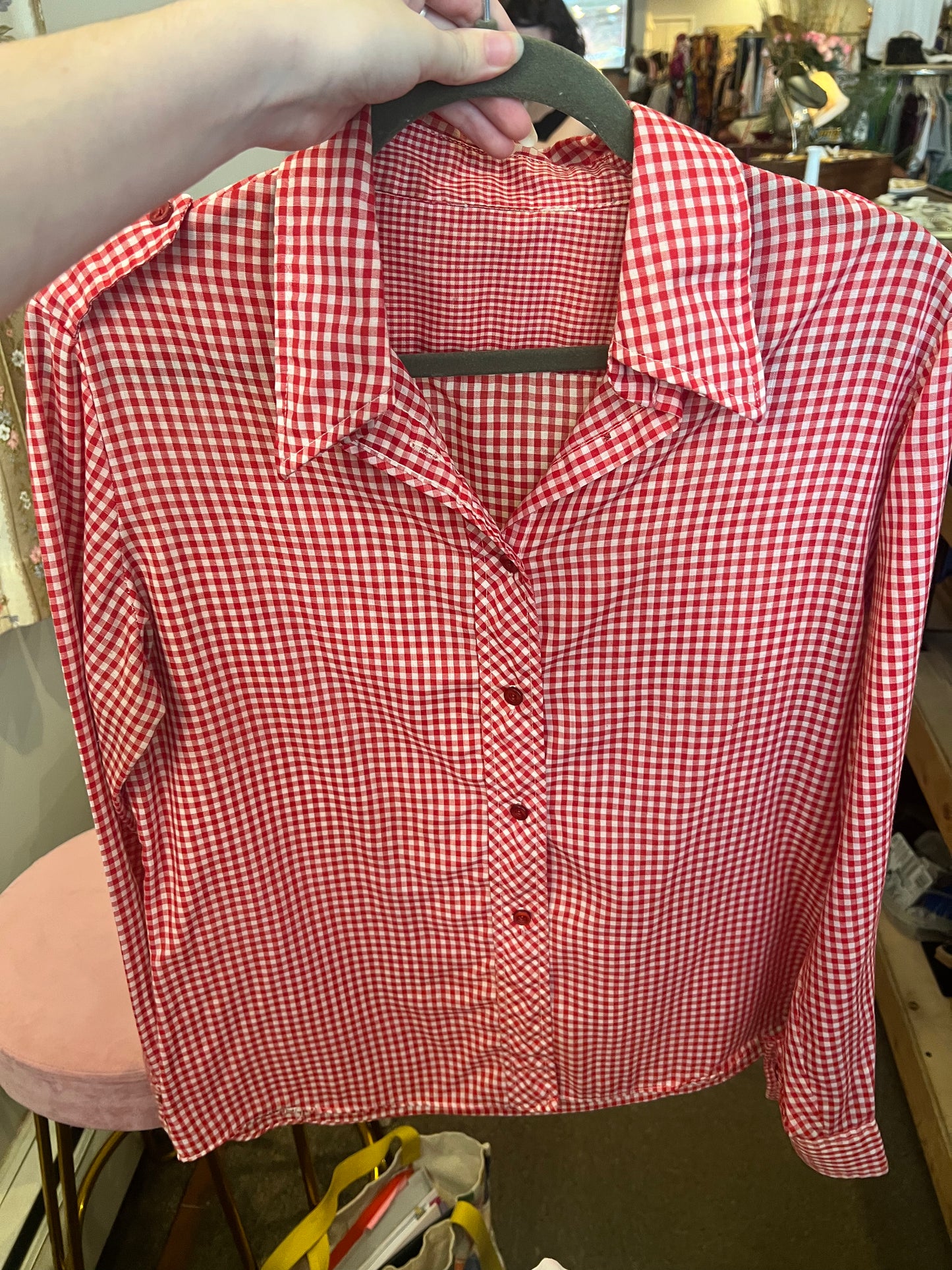 Vintage Gingham Button Down
