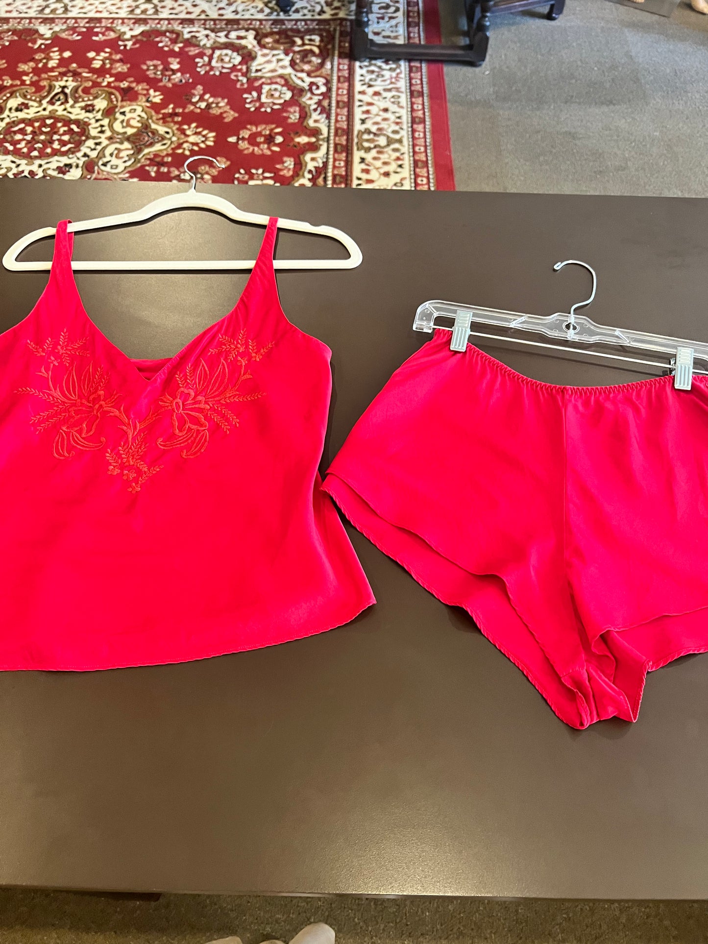 80s/90s Victoria's Secret Gold Label Pajama Set