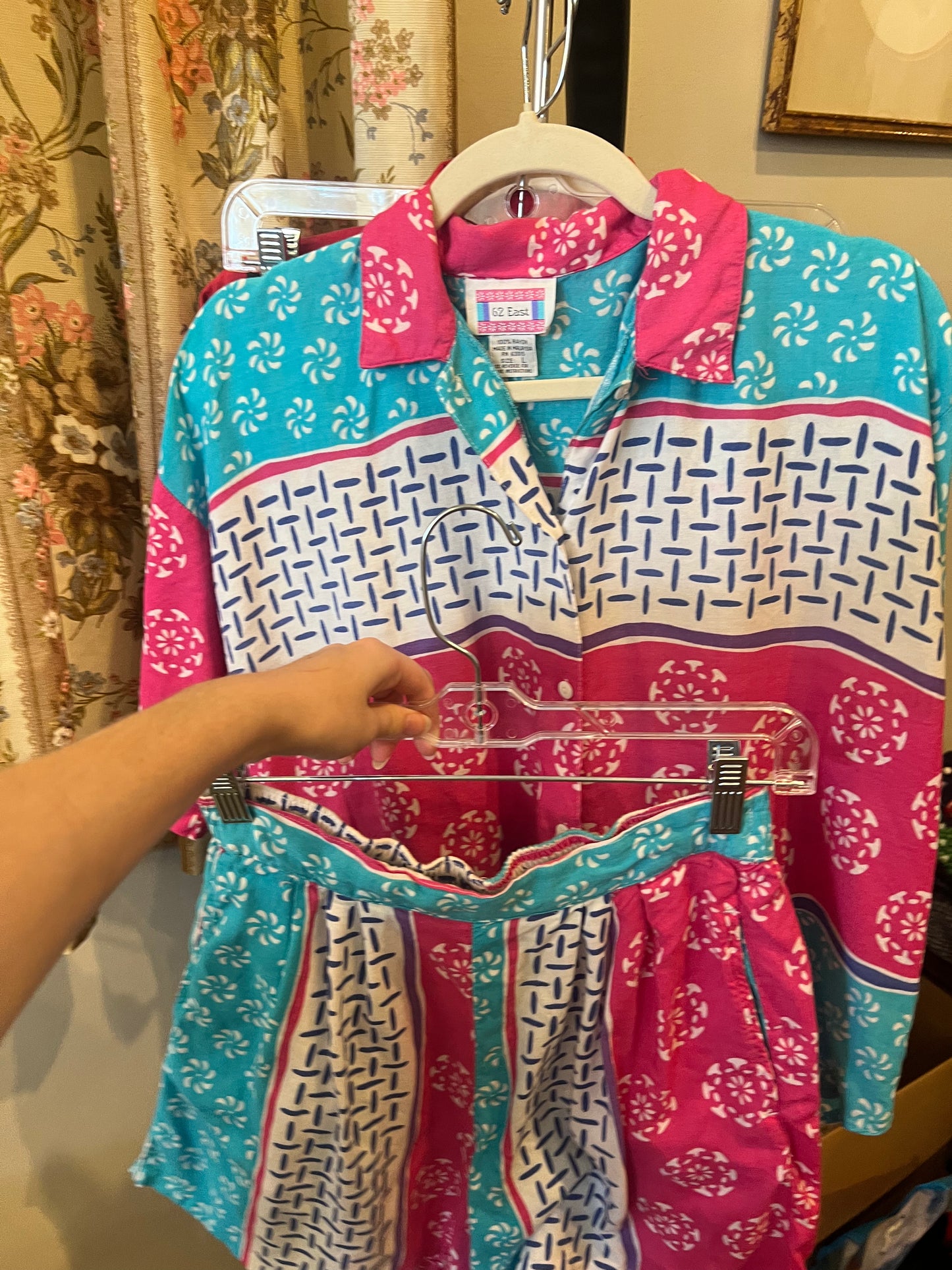 80s/90s 62 East Shirt and Short Set