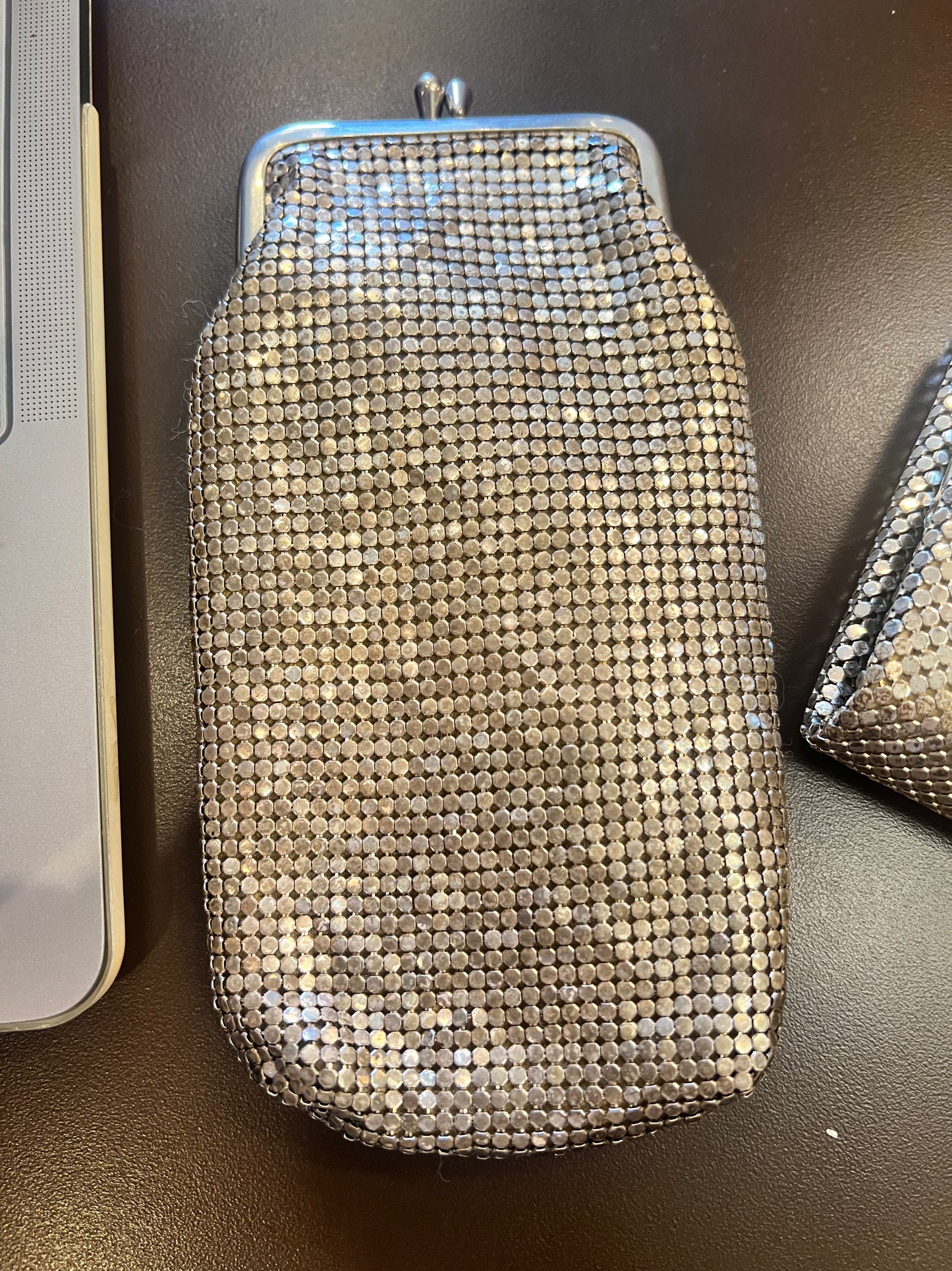 60s Whiting and Davis Mesh Cigarette/Glasses Case Purse