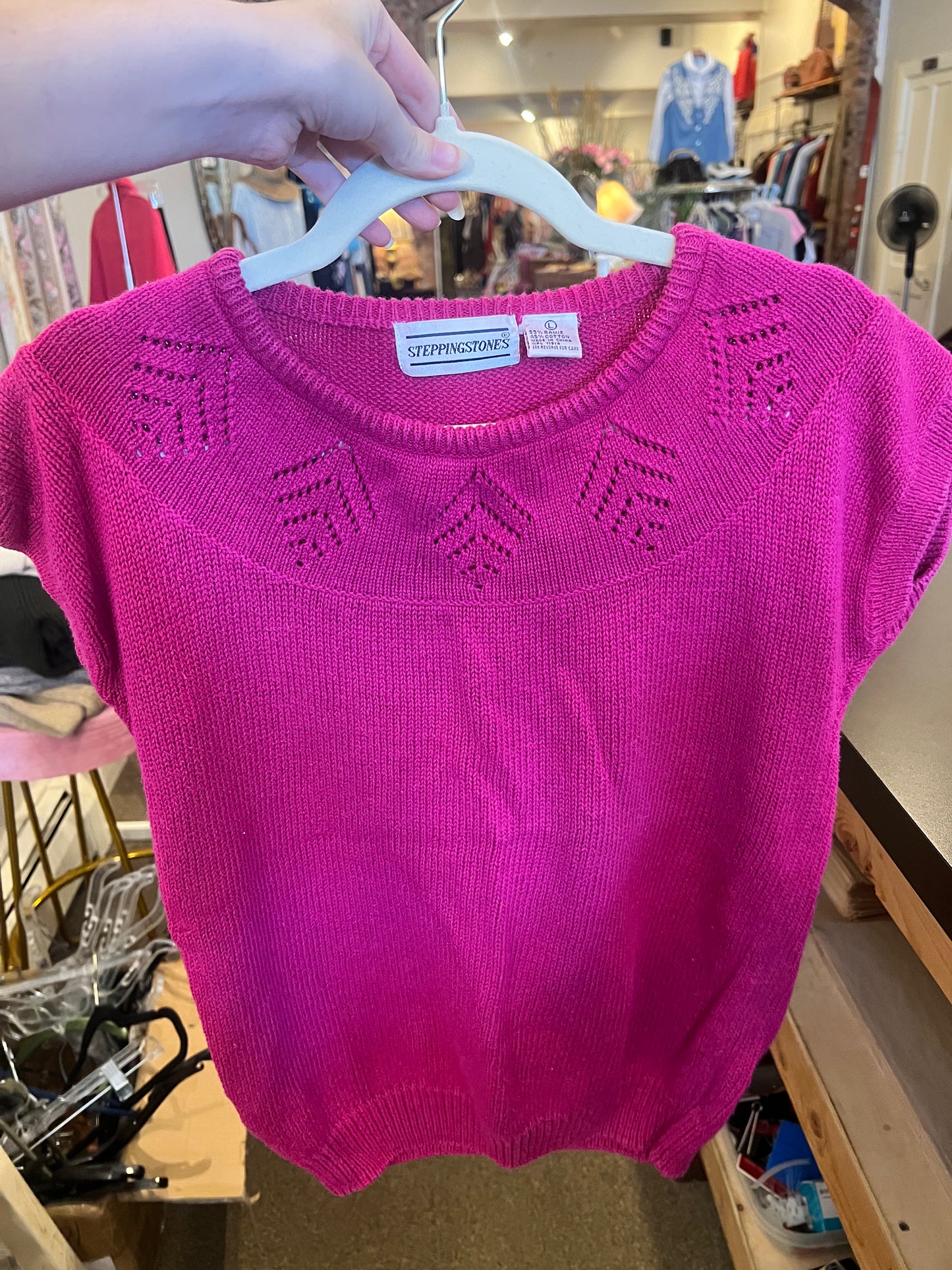 90s Stepping Stones Knit Top