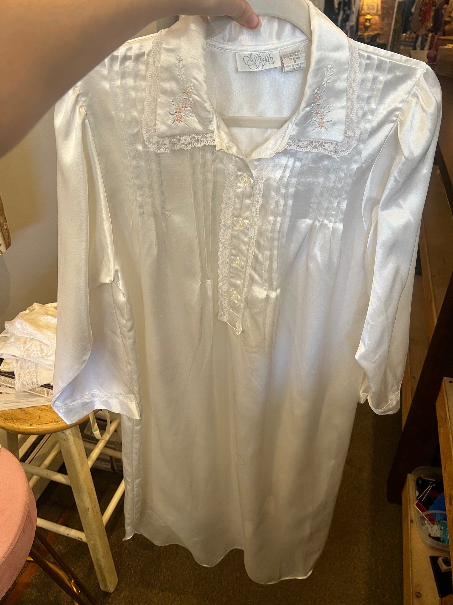 90s Go Softly Satin Nightgown