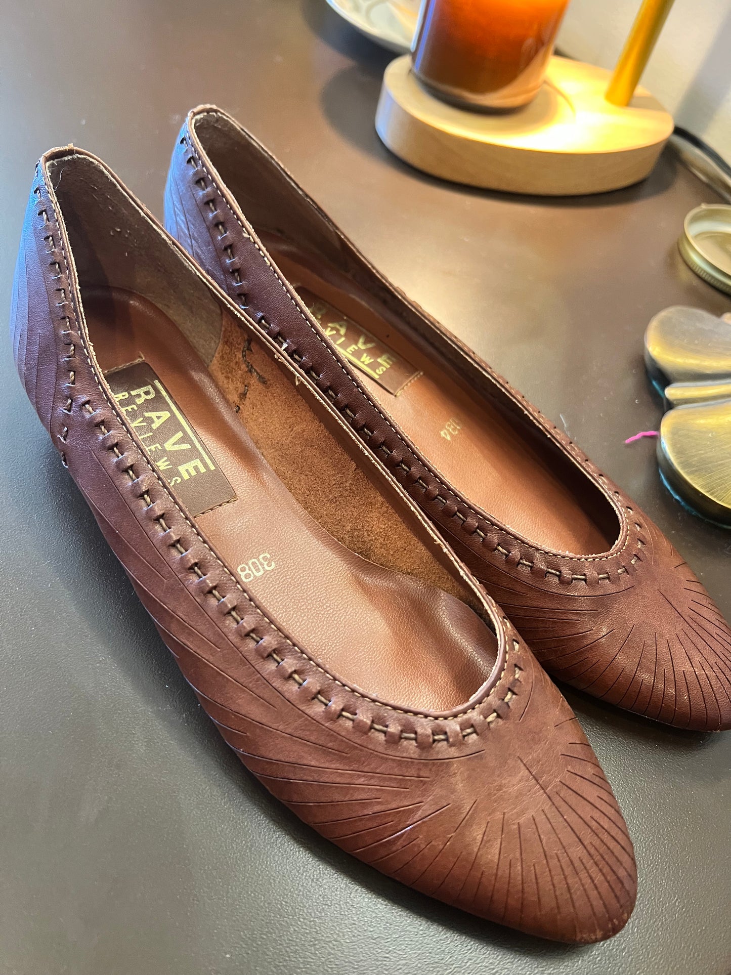 80s/90s Rave Reviews Leather Shoes