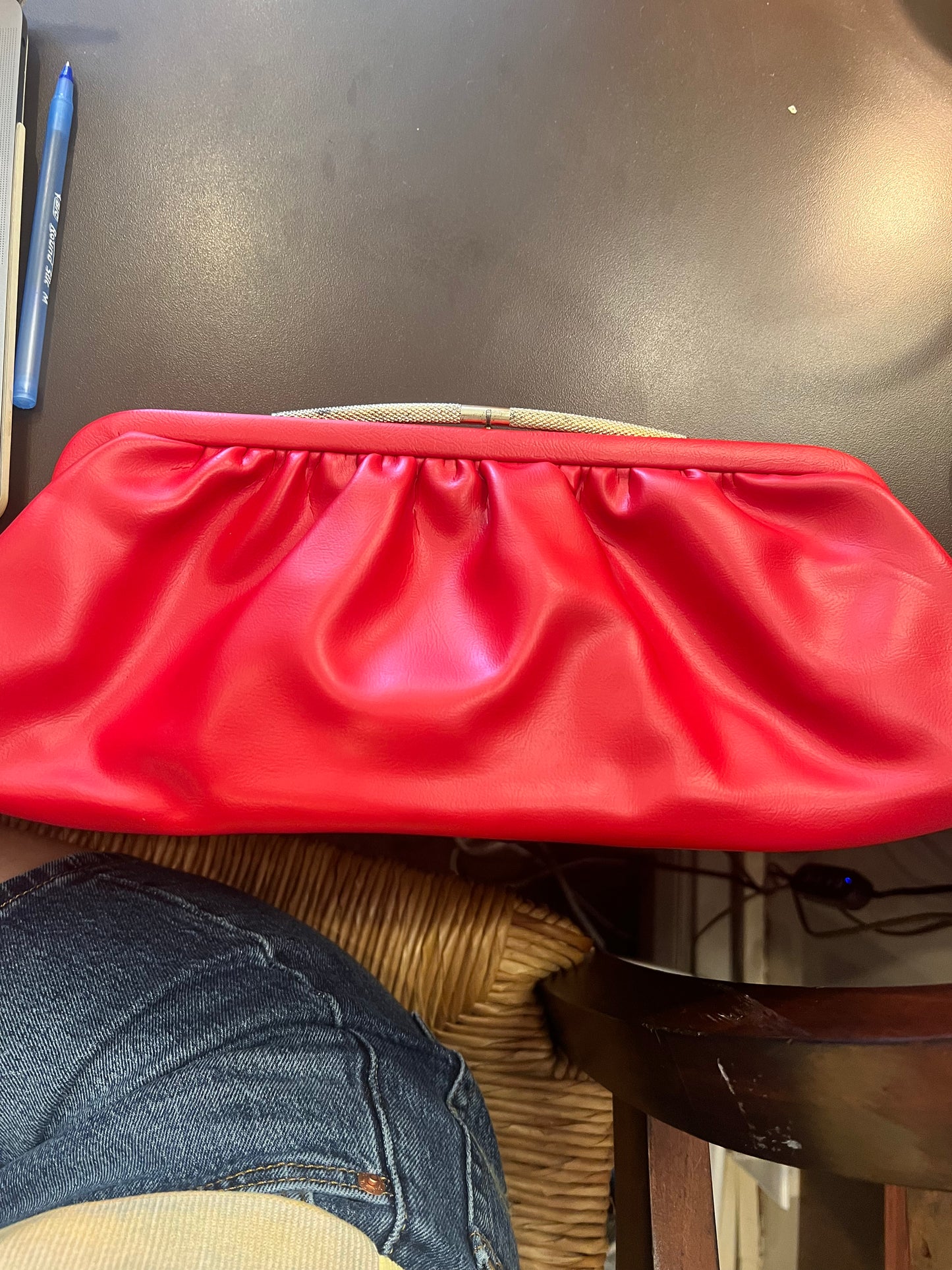 Vintage Ruched Clutch