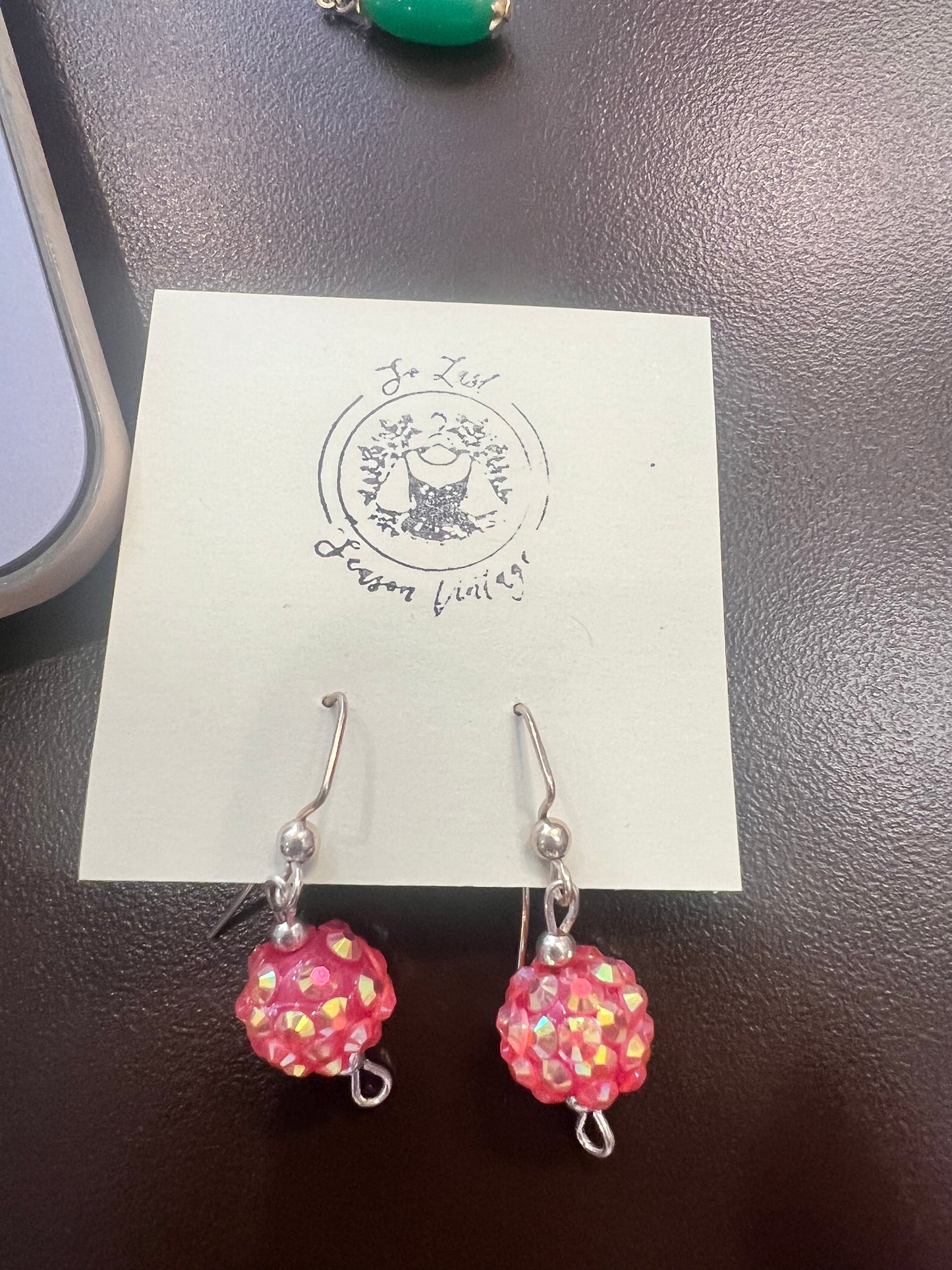 Crystal Ball Drop Earrings