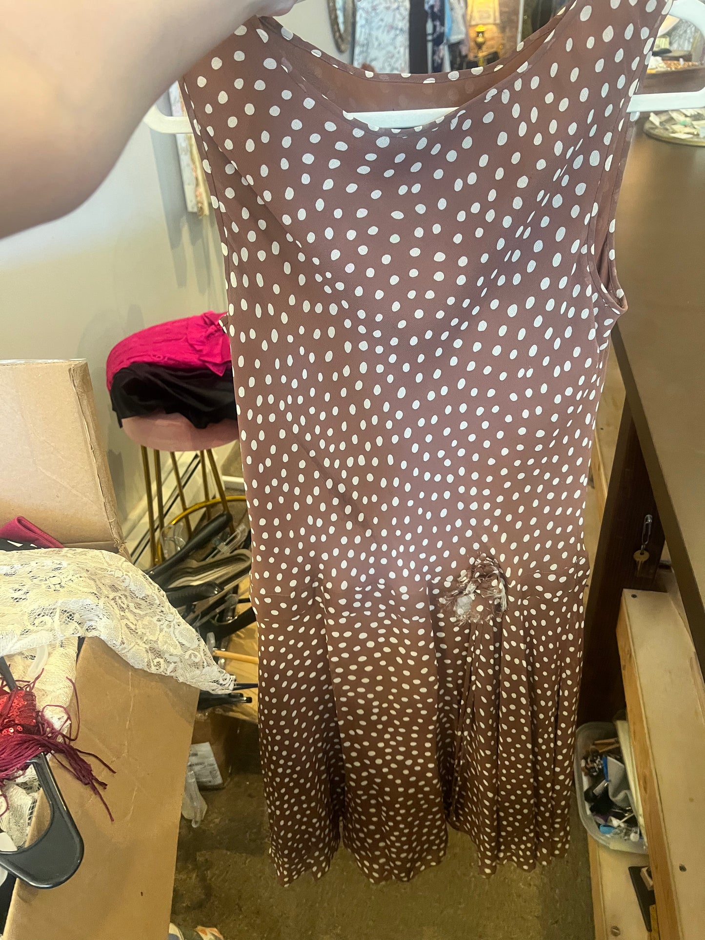 90s/2000s Cynthia Howie Polka Dot Dress