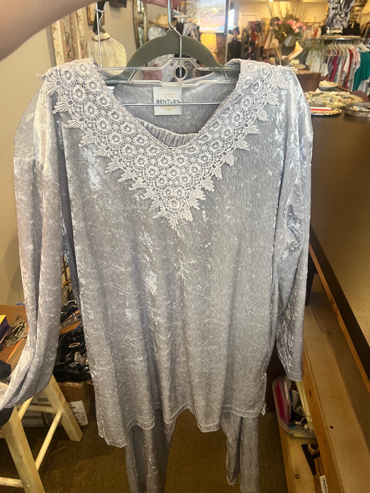 90s Bentley Velvet Pajama Set