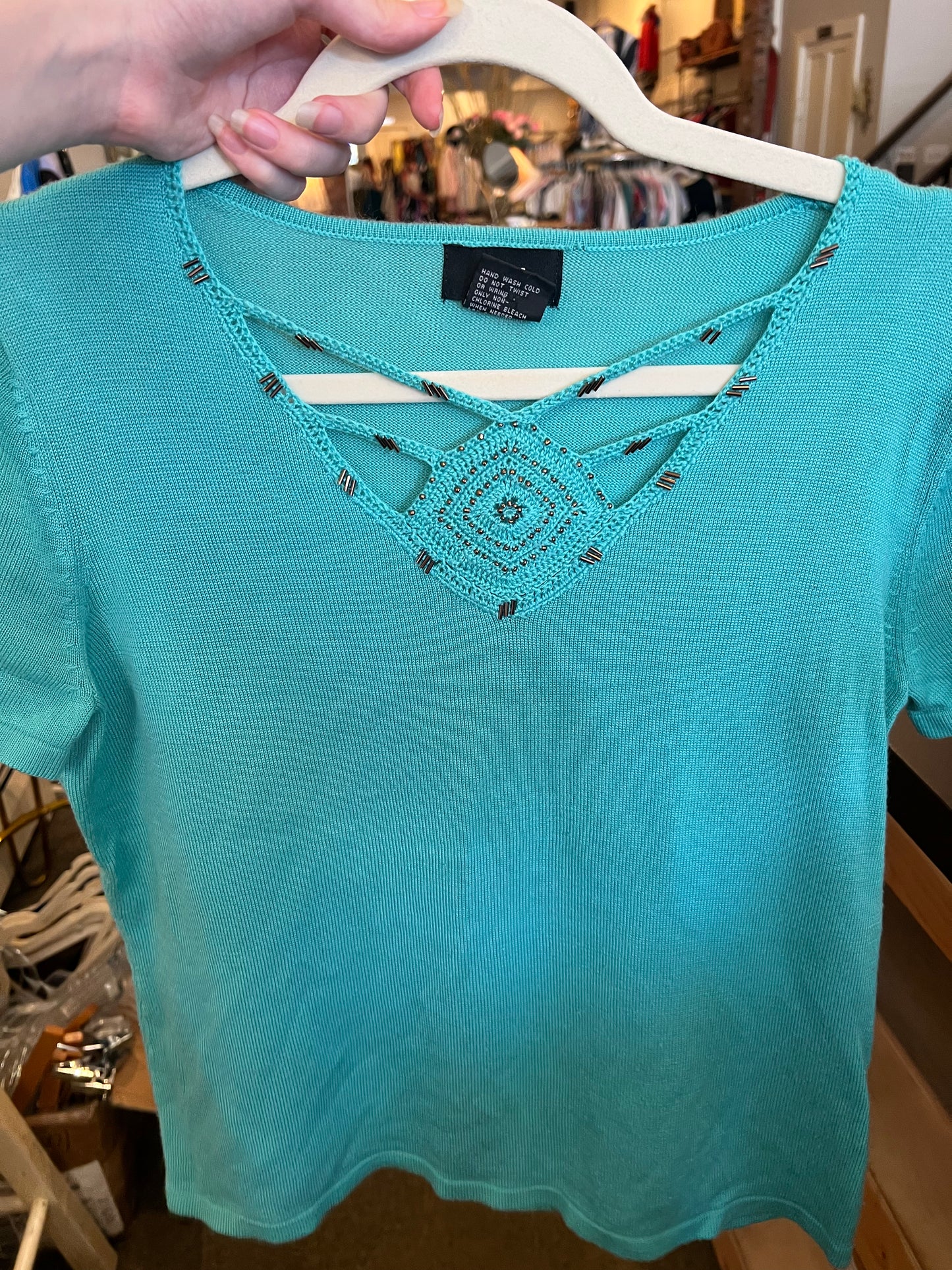 90s/2000s R.Q.T Beaded Top