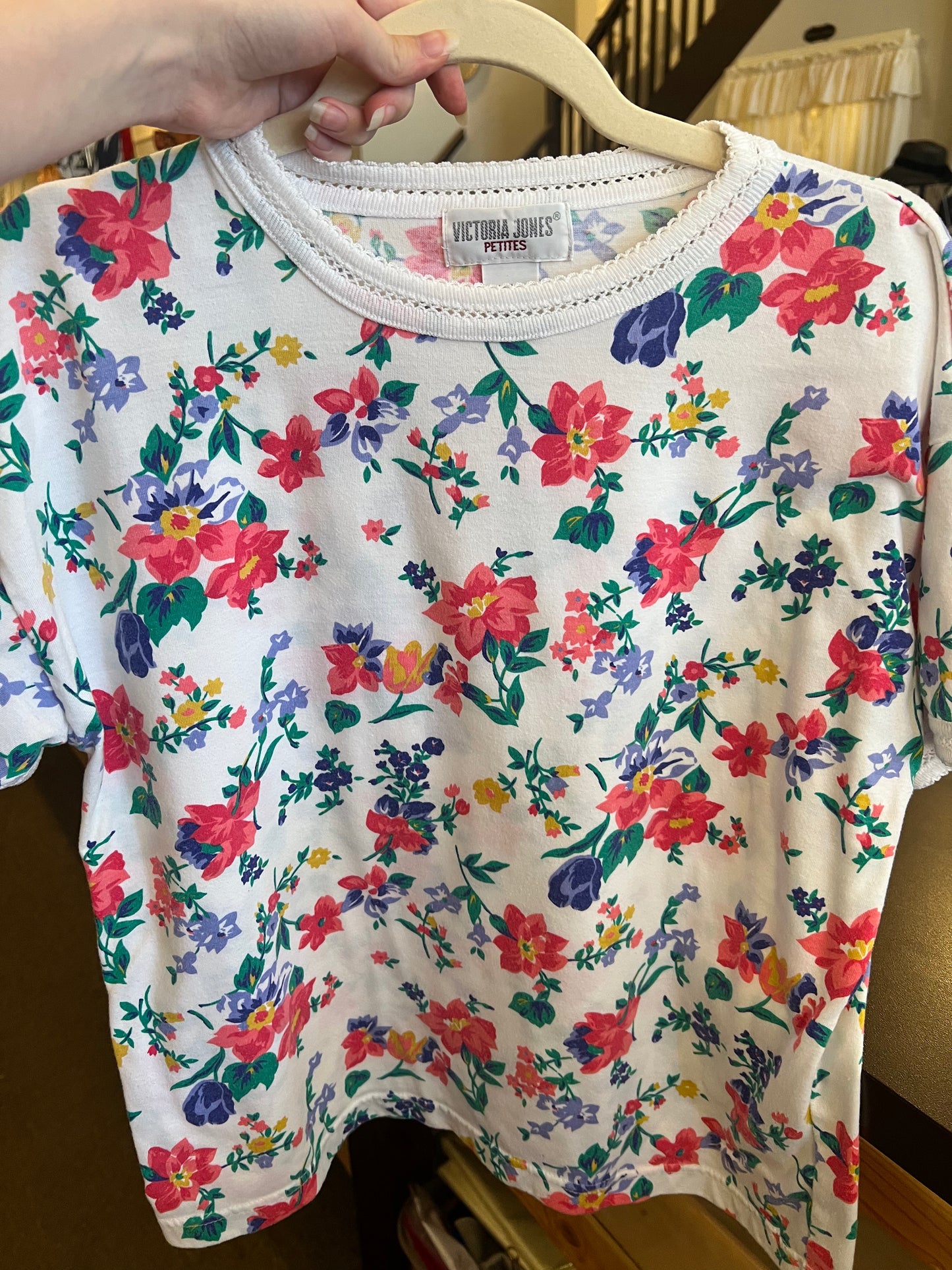 90s Victoria Jones Floral Top