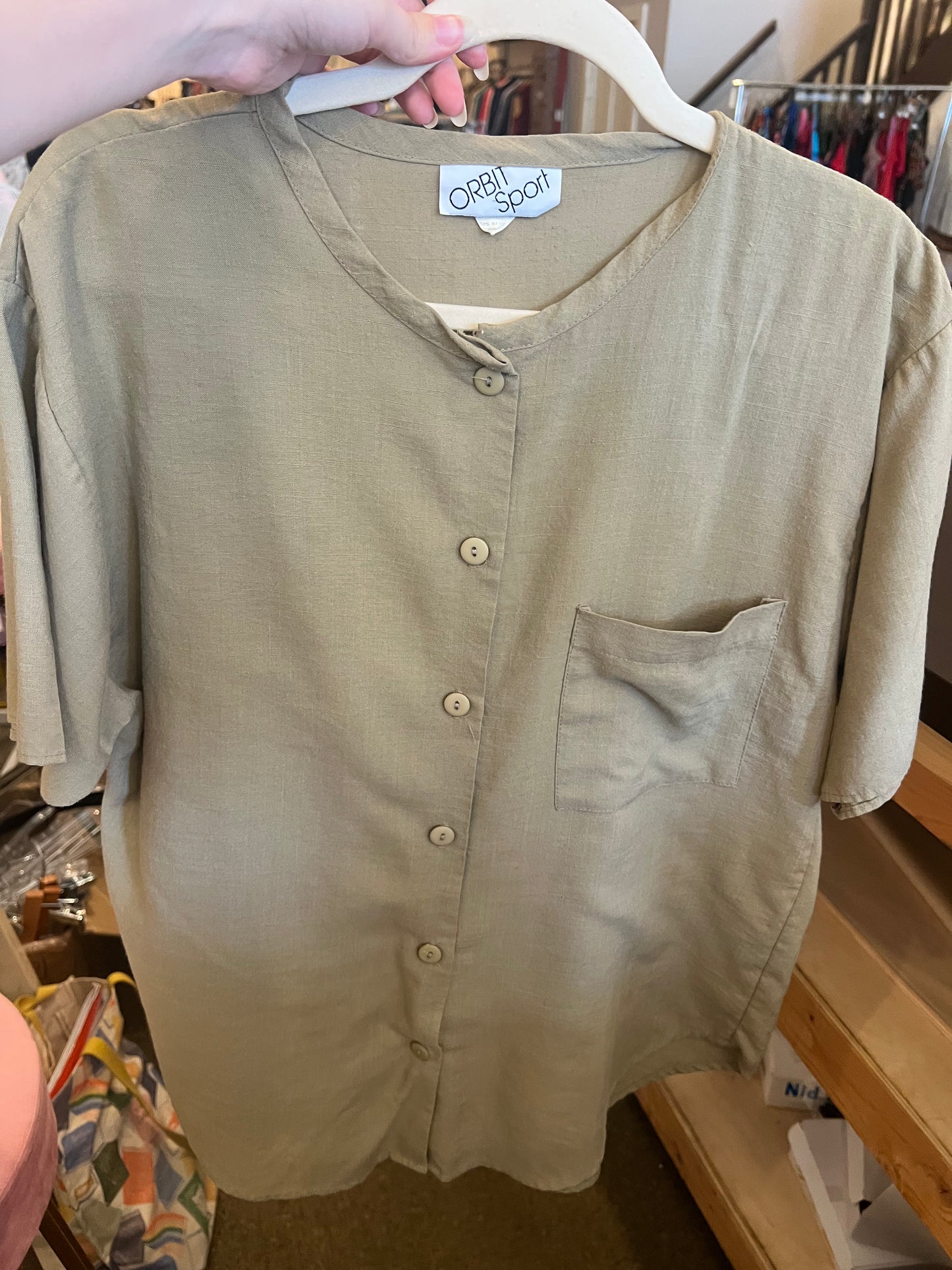 80s Orbit Sport Button Down Top