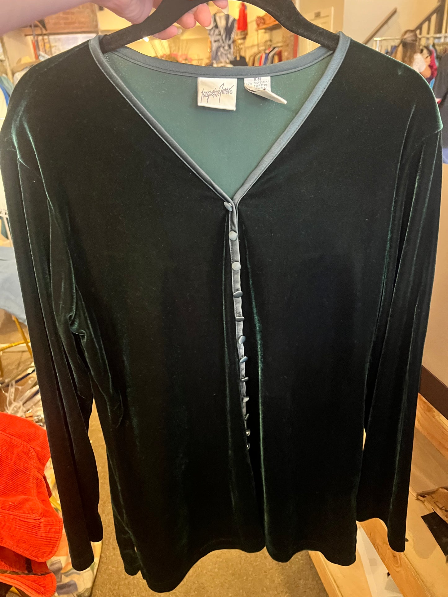 90s Jaqueline Ferrar Velvet Top