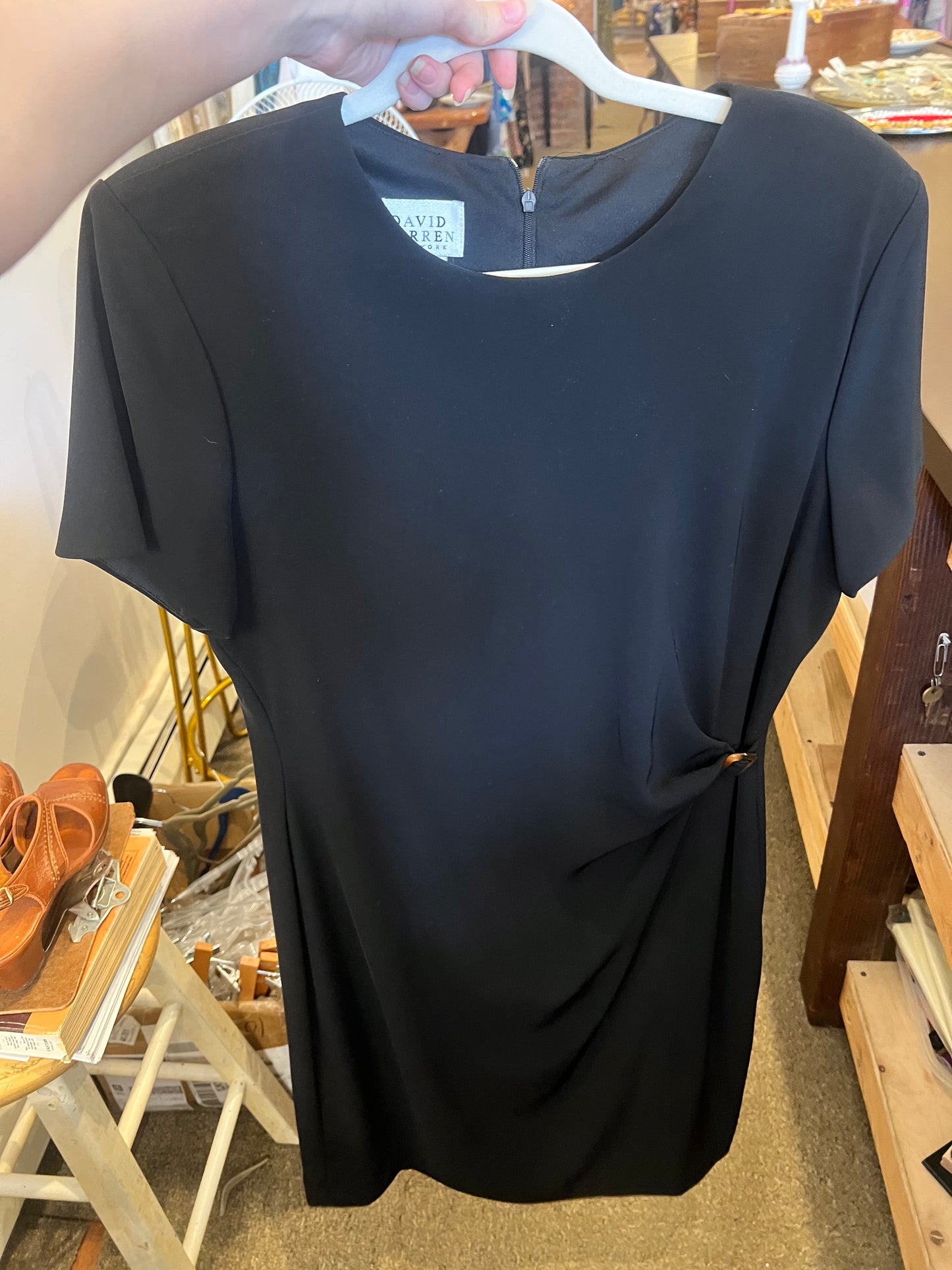 90s David Warren Gathered Dress