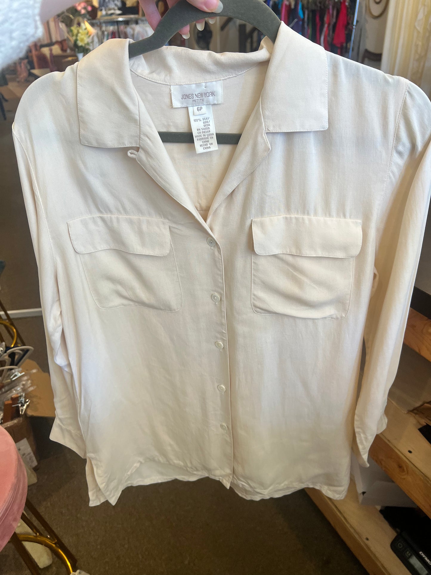 90s Jones New York Silk Blouse