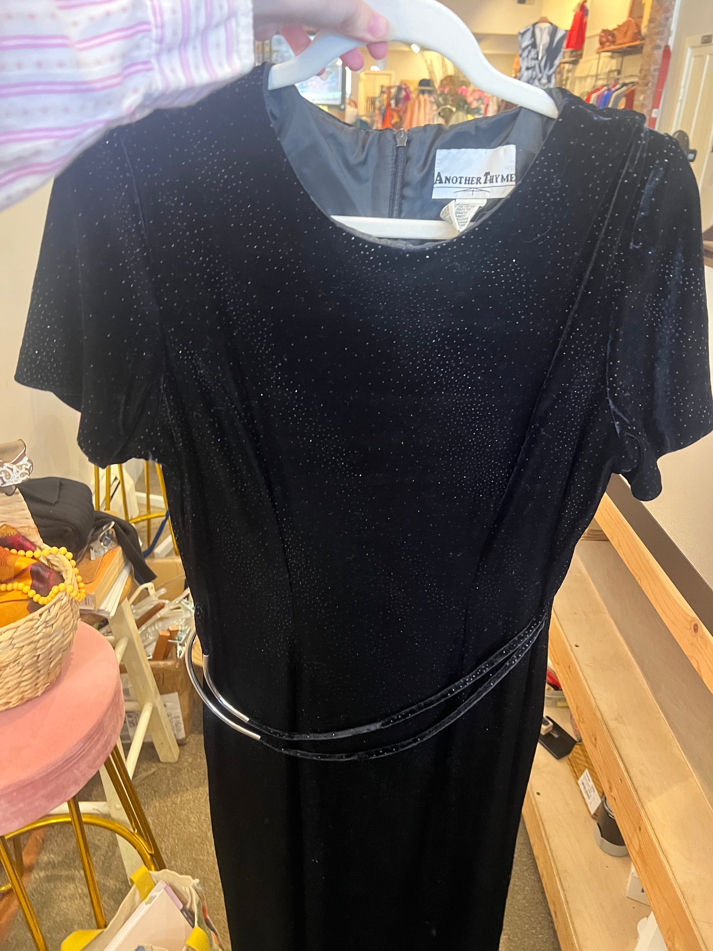 80s/90s Another Thyme Velvet Dress