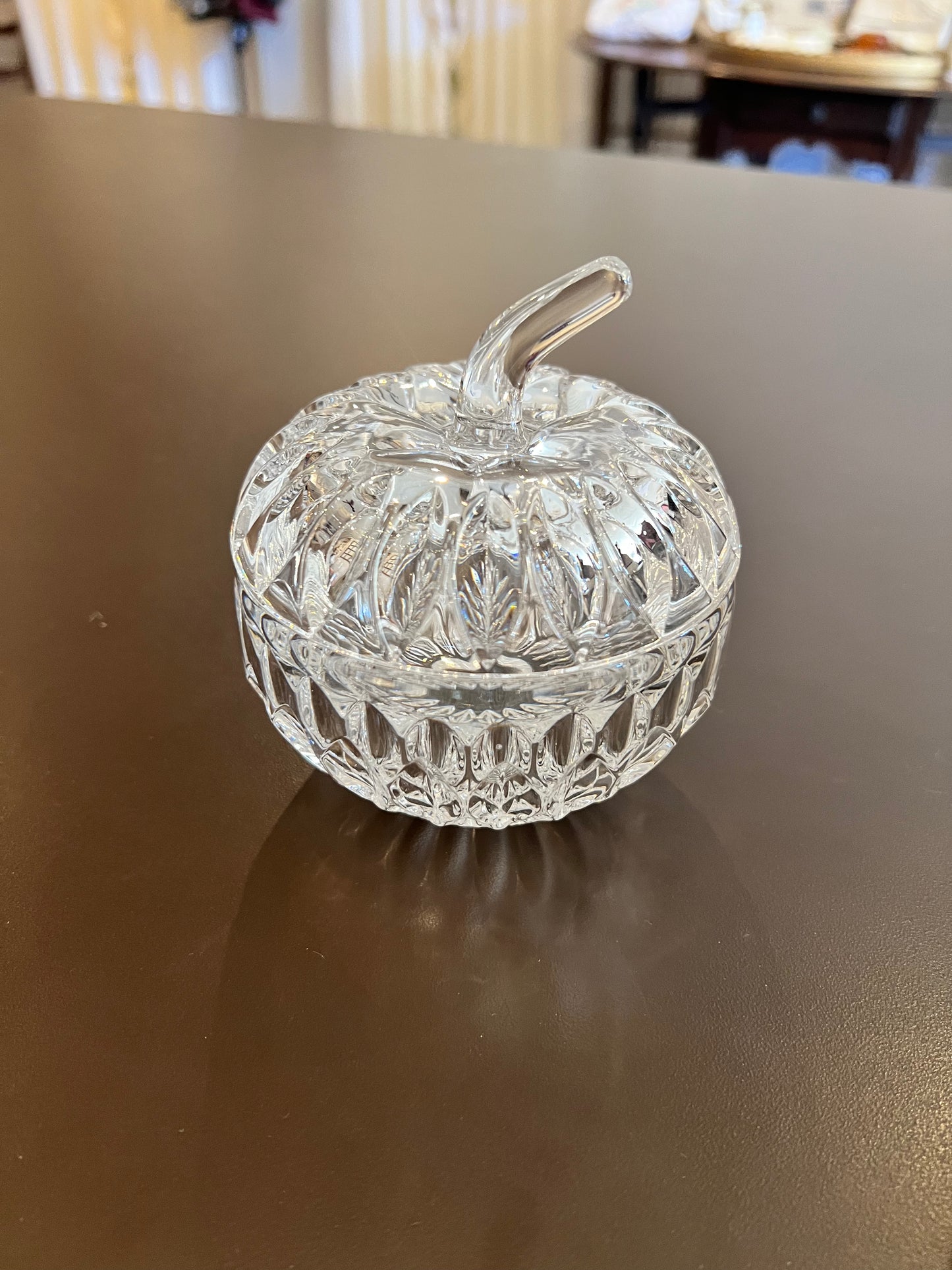 Crystal Pumpkin Candy Dish
