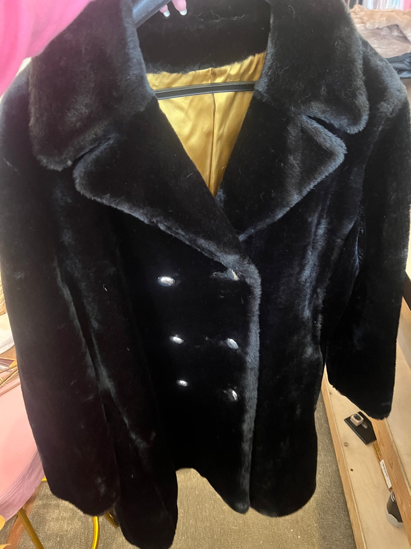70s Double Breasted Fur Coat