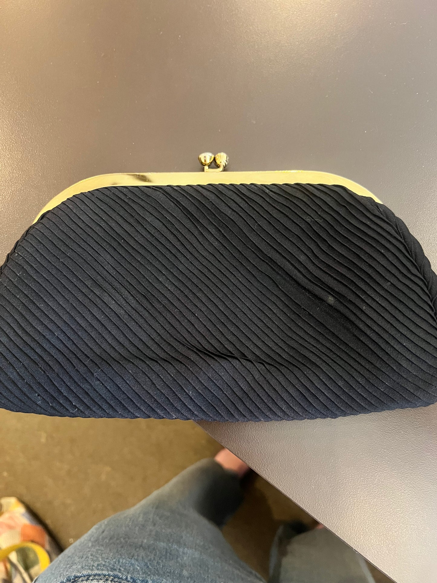 Vintage Gold Accent Clutch