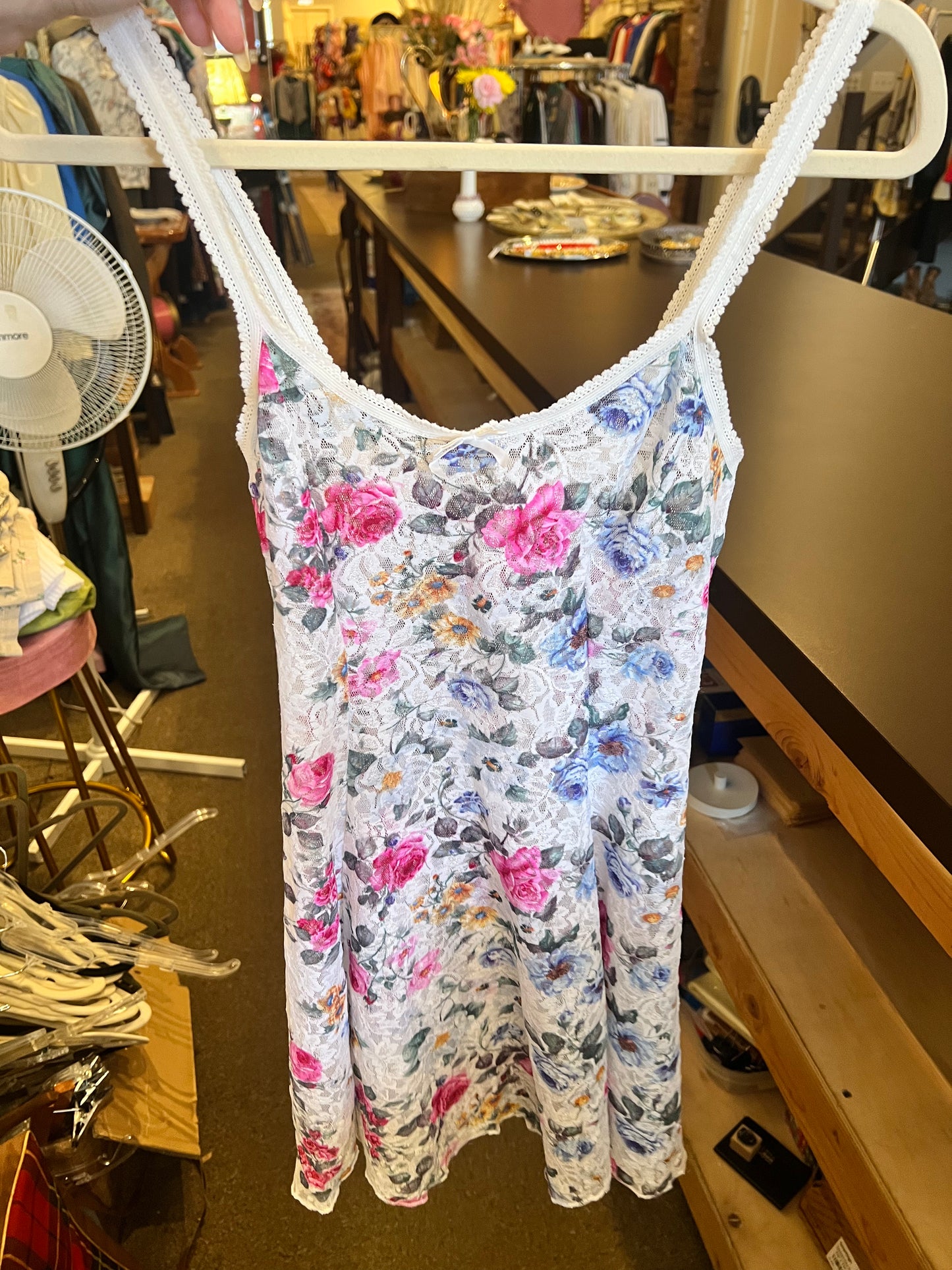 80s/90s Petra Fashions Lace Slip Dress