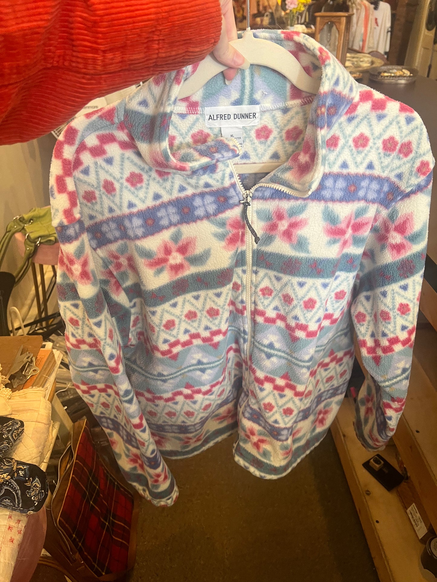80s/90s Alfred Dunner Fleece Zip Up Jacket