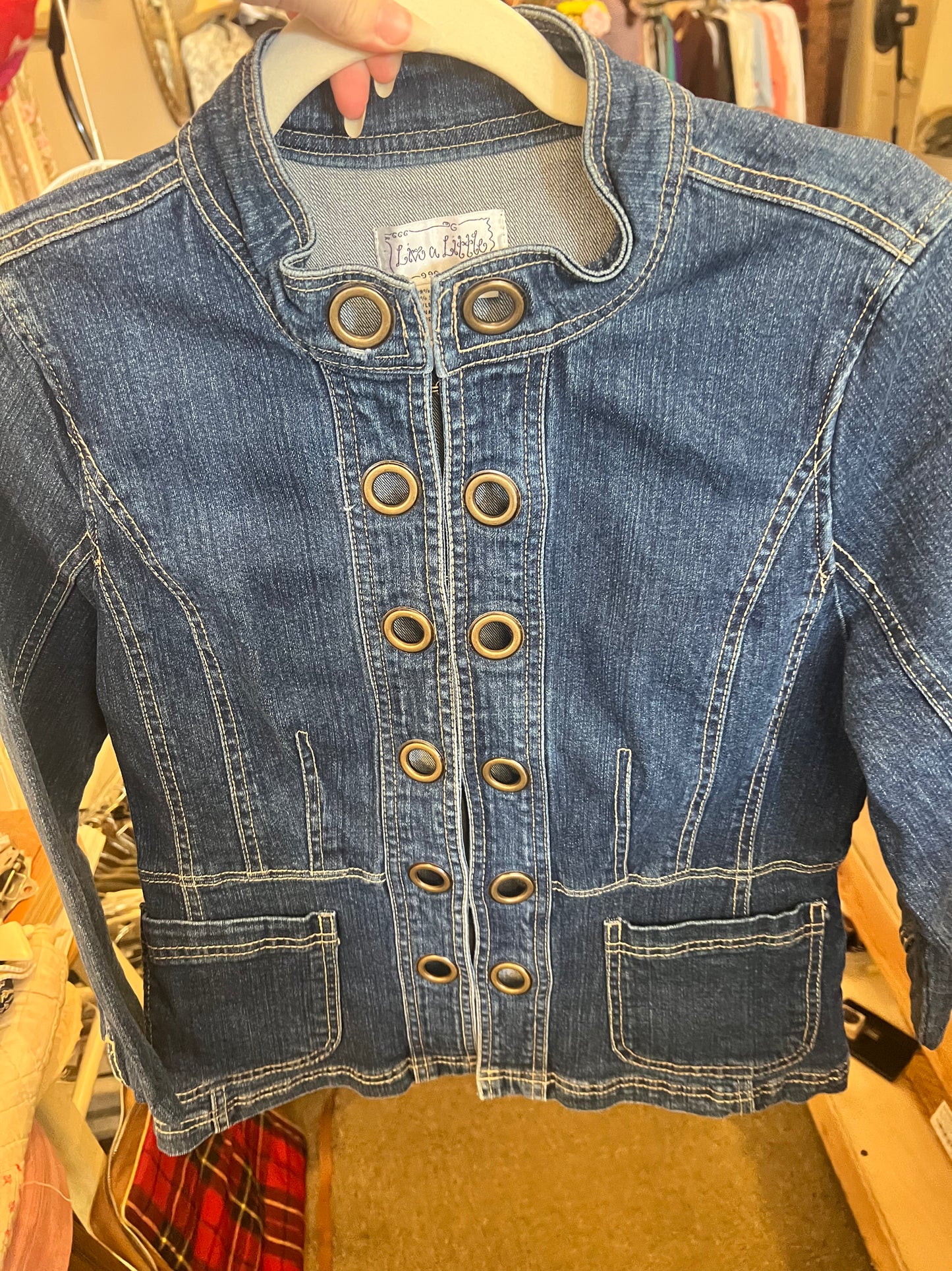 90s/2000s Live a Little Jean Jacket