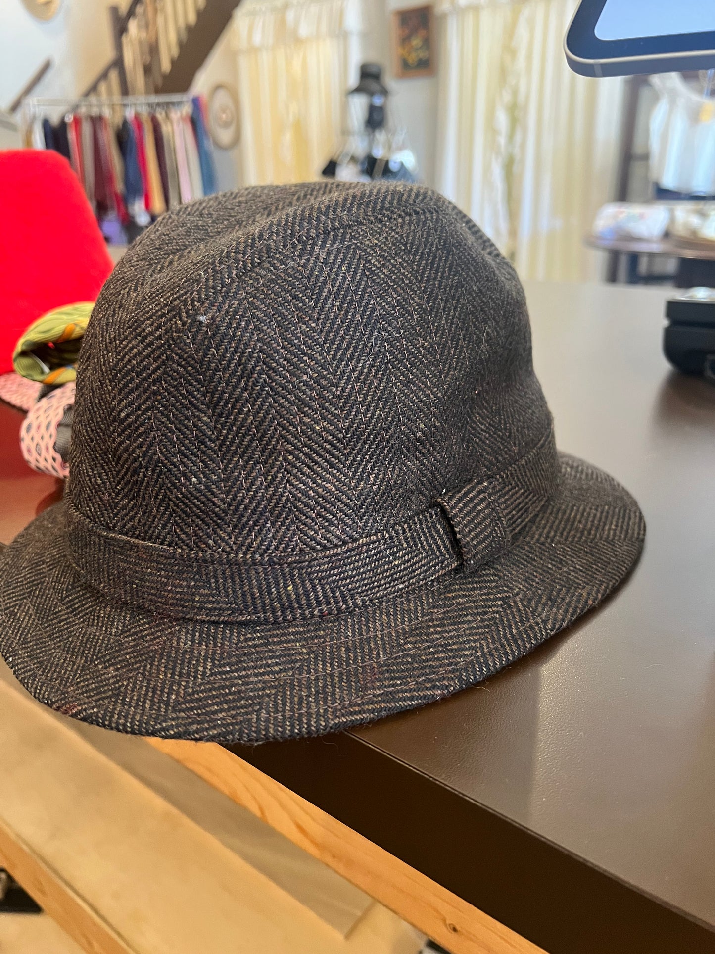 Vintage Scala Tweed Fedora