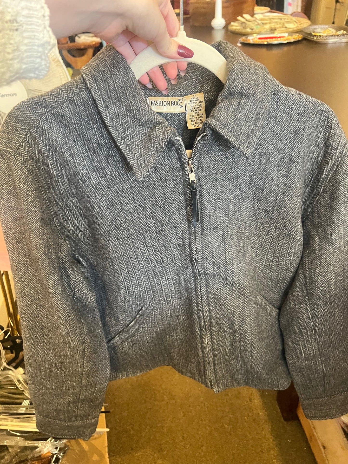 90s Fashion Bug Herringbone Jacket