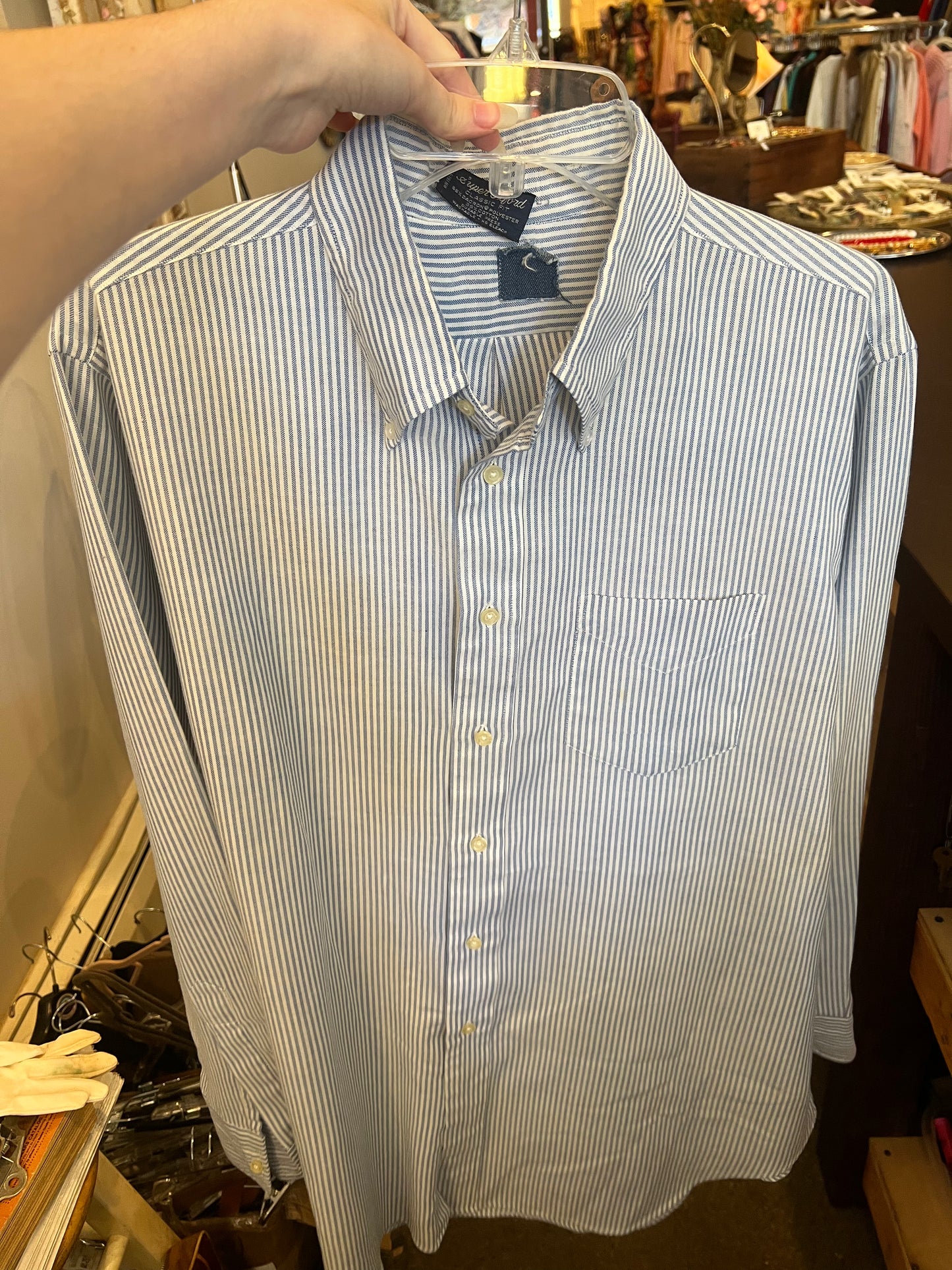 80s/90s Super Oxford Stripe Button Down