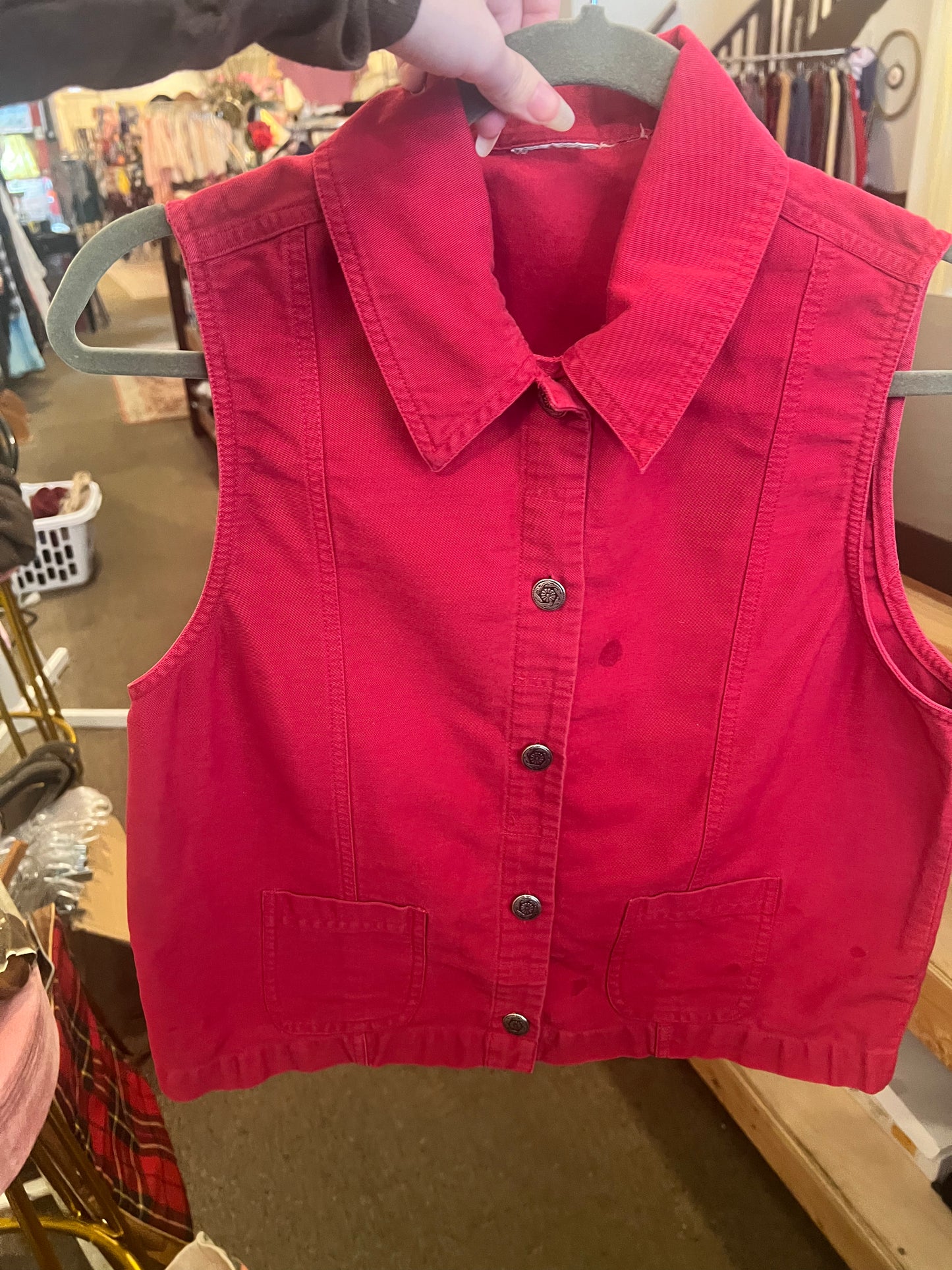 Vintage Vest w/ Detailed Buttons