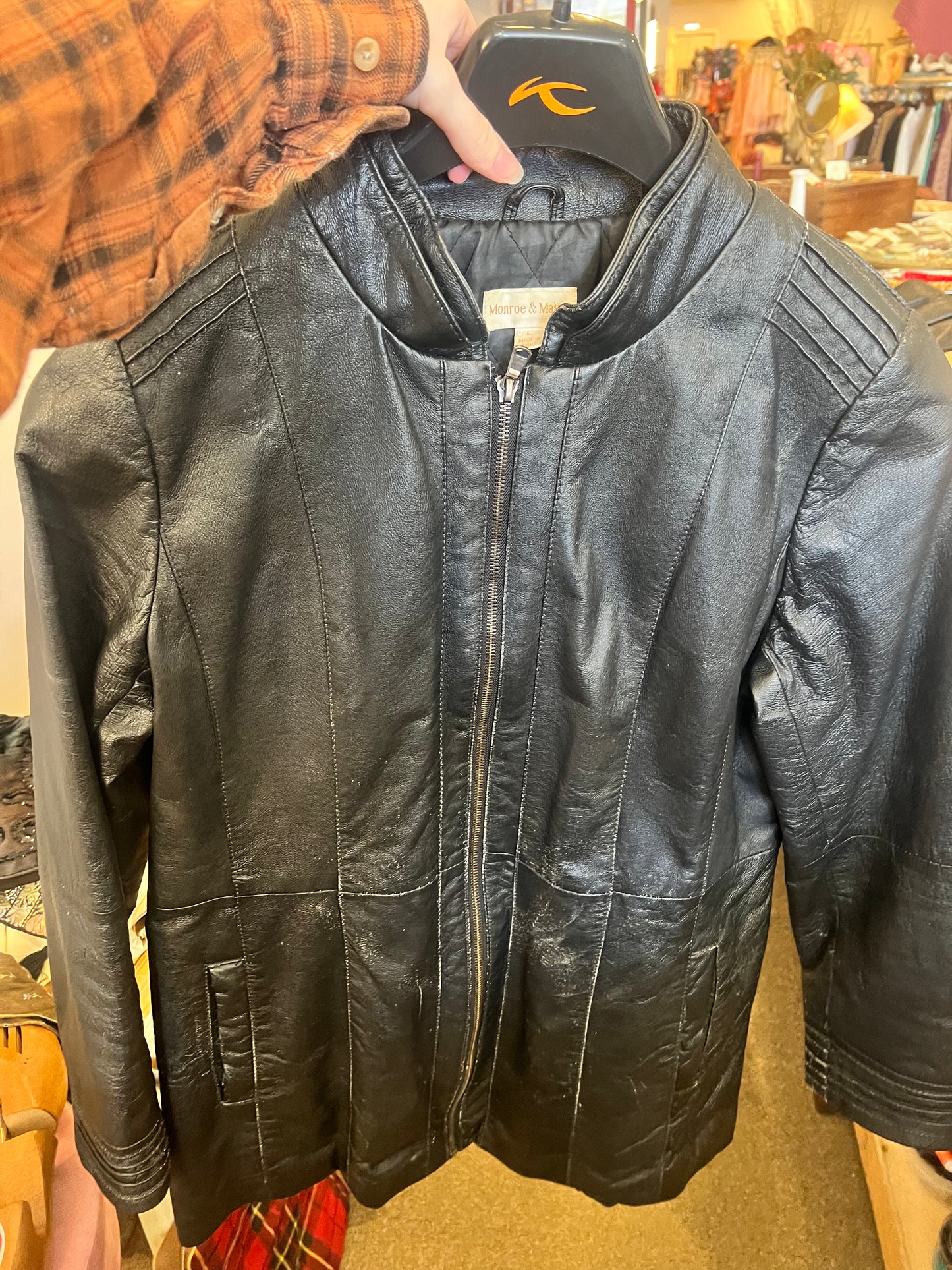90s Monroe & Main Leather Jacket