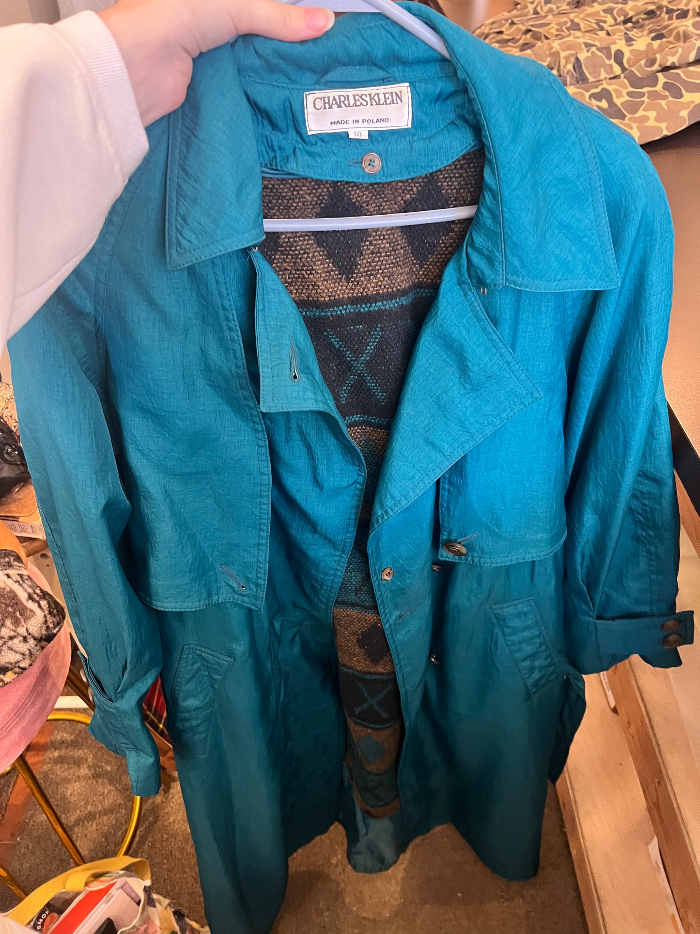 80s Charles Klein Trench Coat