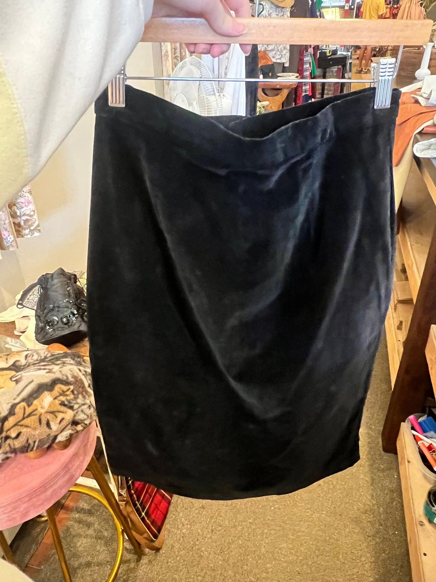 90s B'Way Jrs Velvet Skirt
