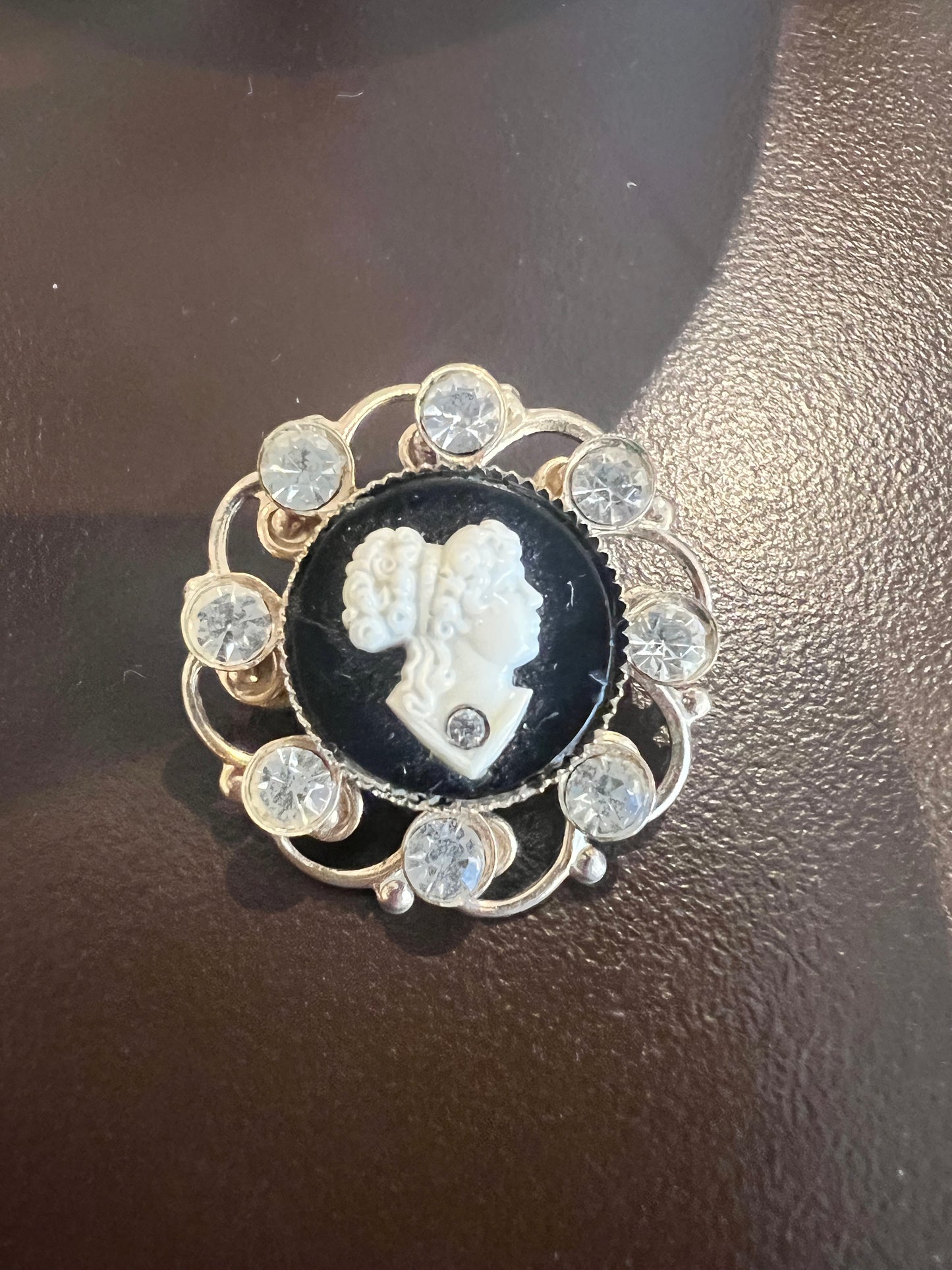 Vintage Vargas Cameo Pin
