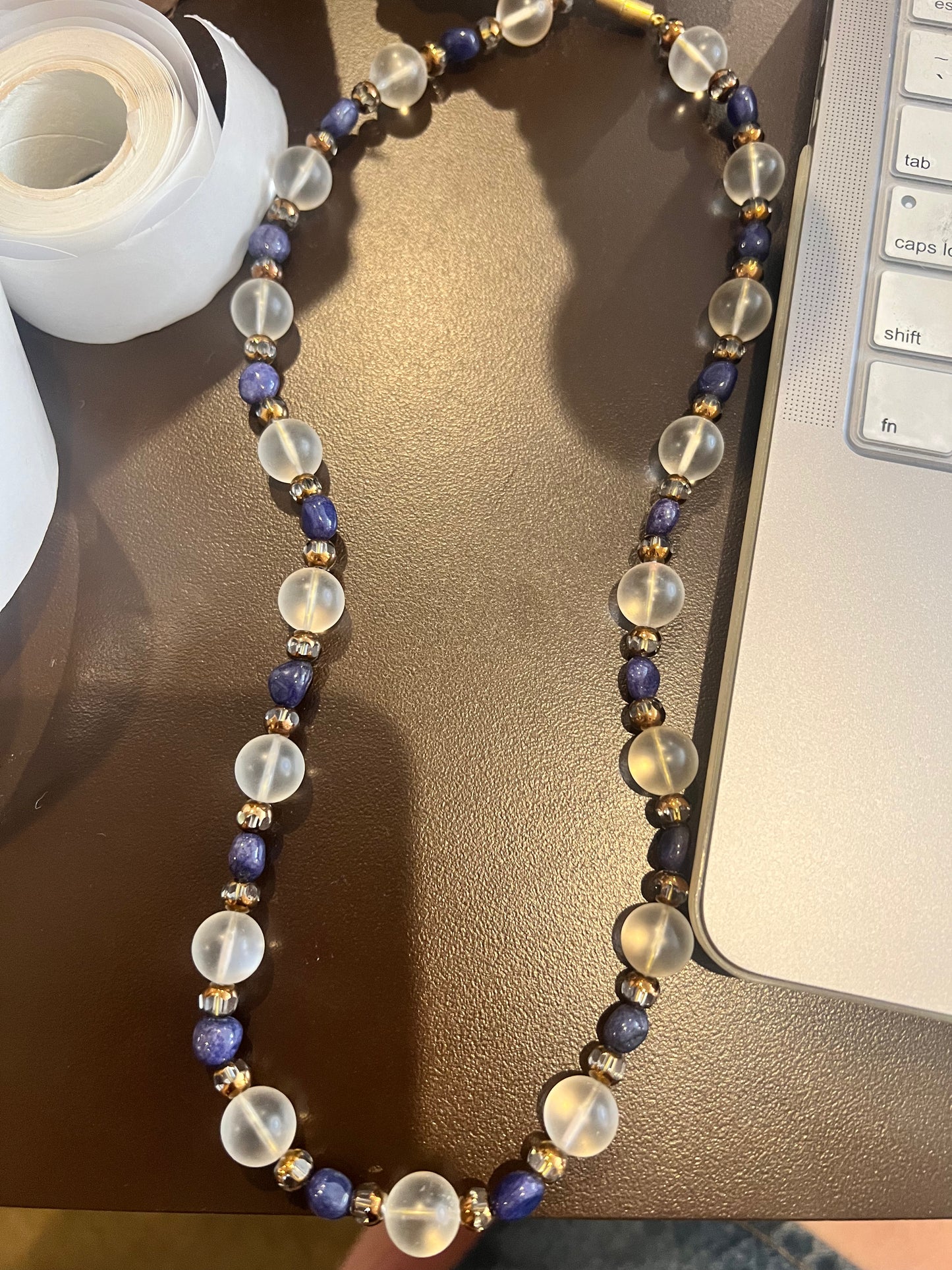 Vintage Magnetic Close Beaded Necklace