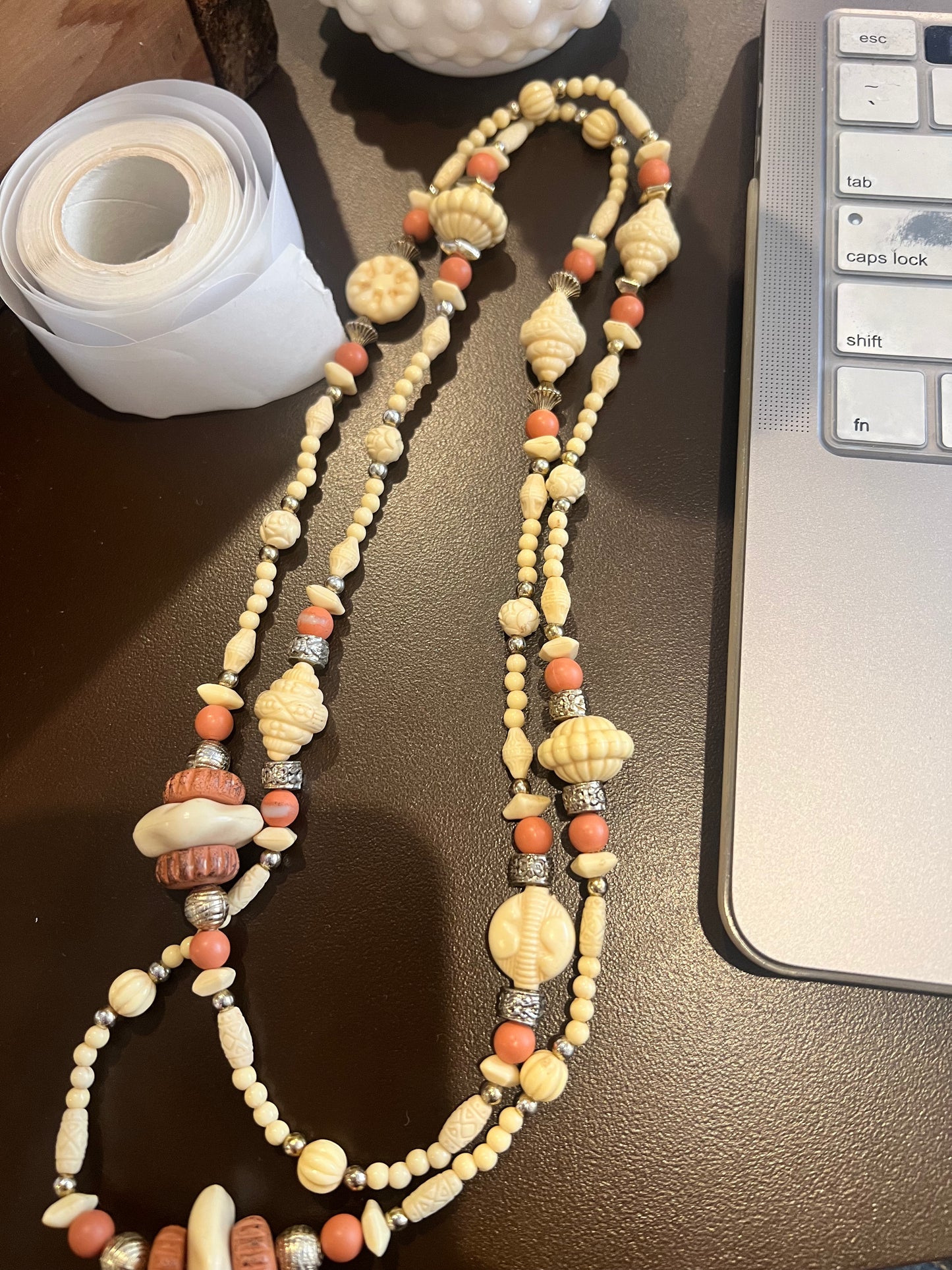 Vintage Long Beaded Necklace