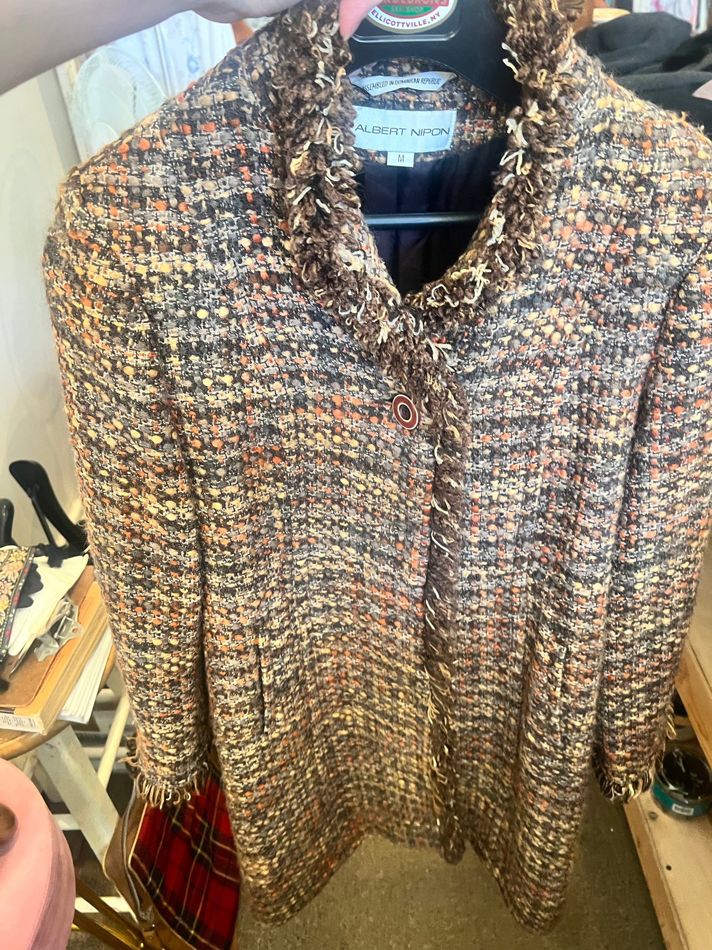 90s Albert Nipon Tweed Coat