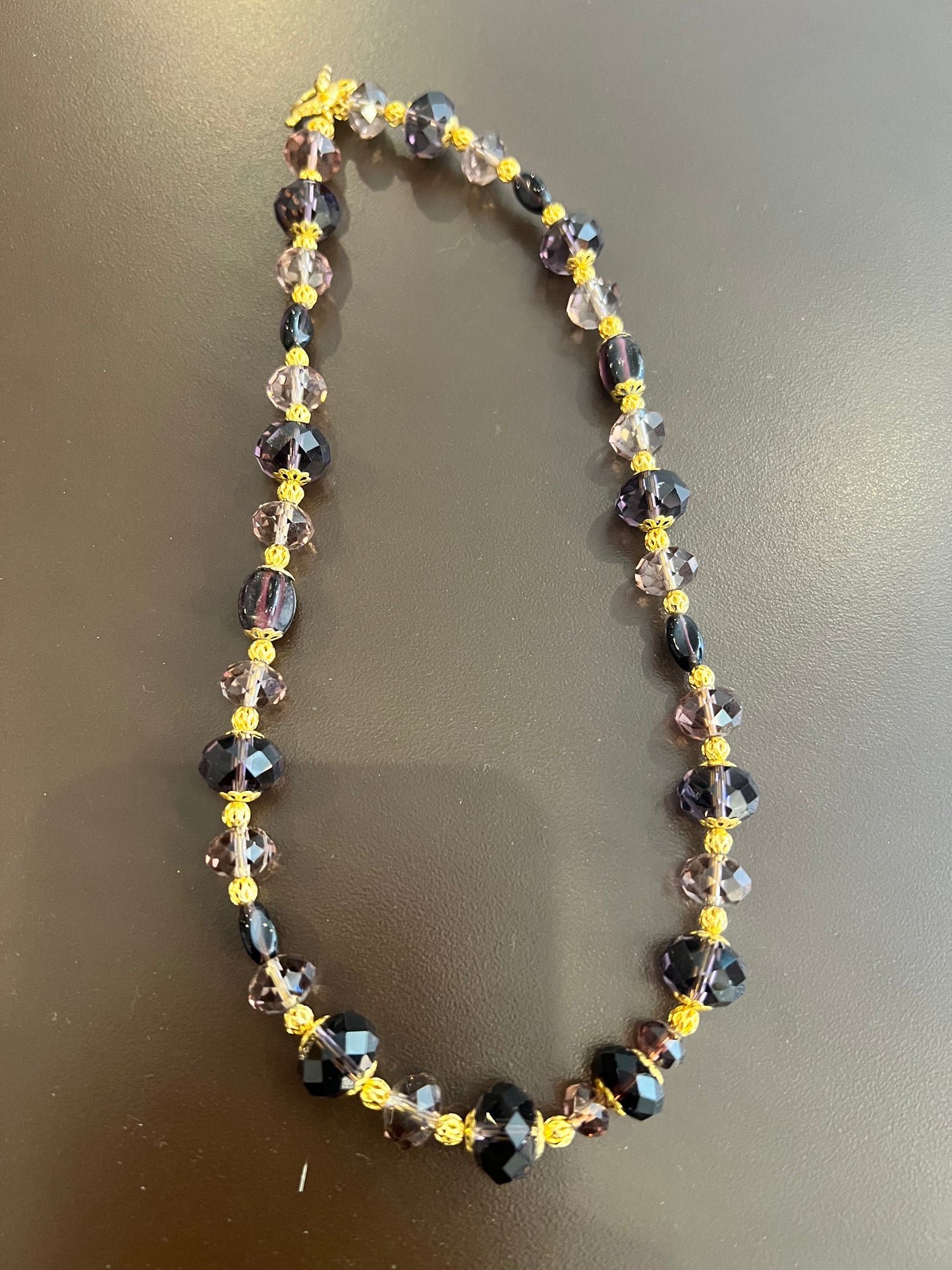 Vintage Crystal Beaded Necklace