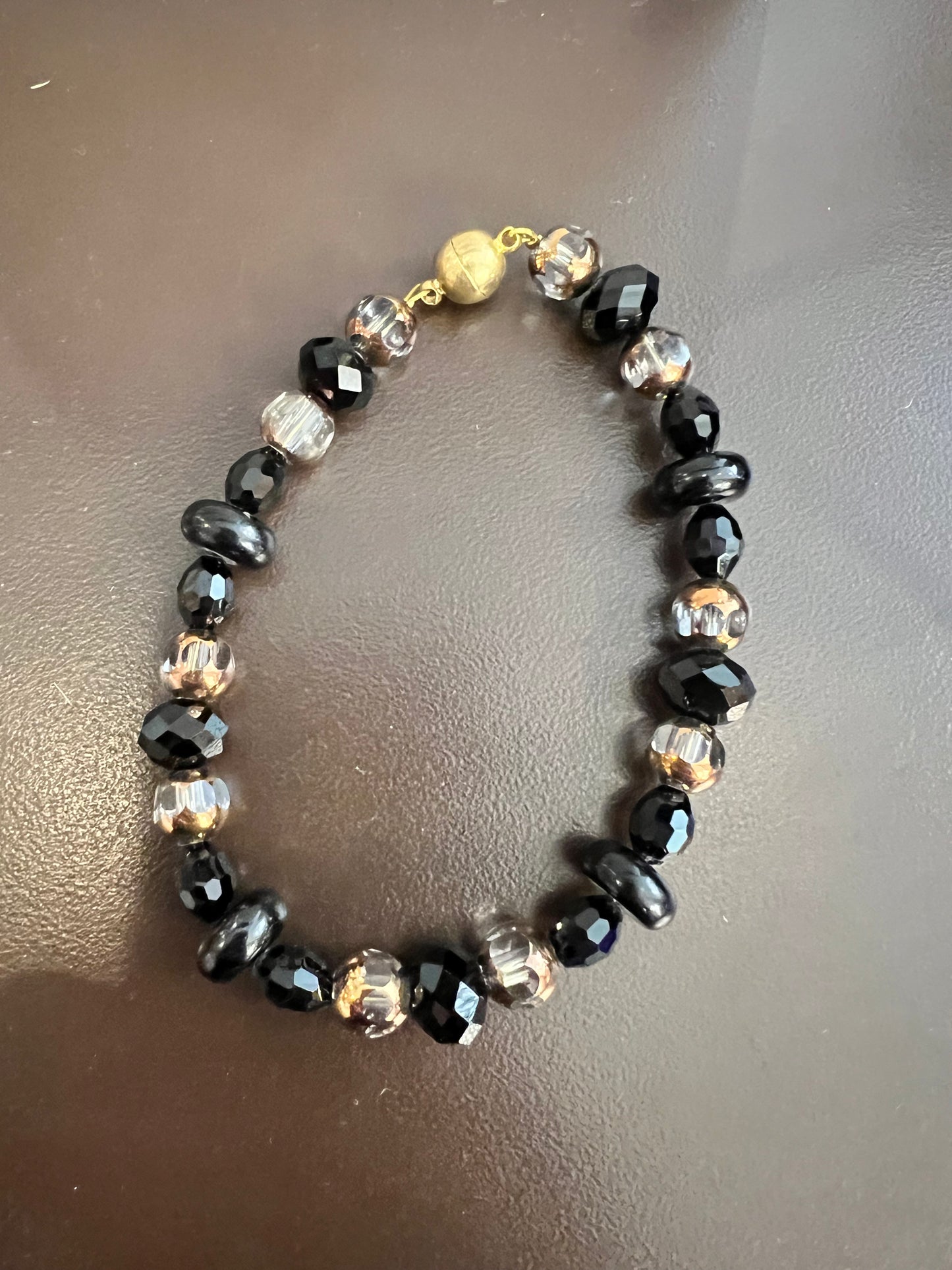 Vintage Beaded Magnetic Close Bracelet