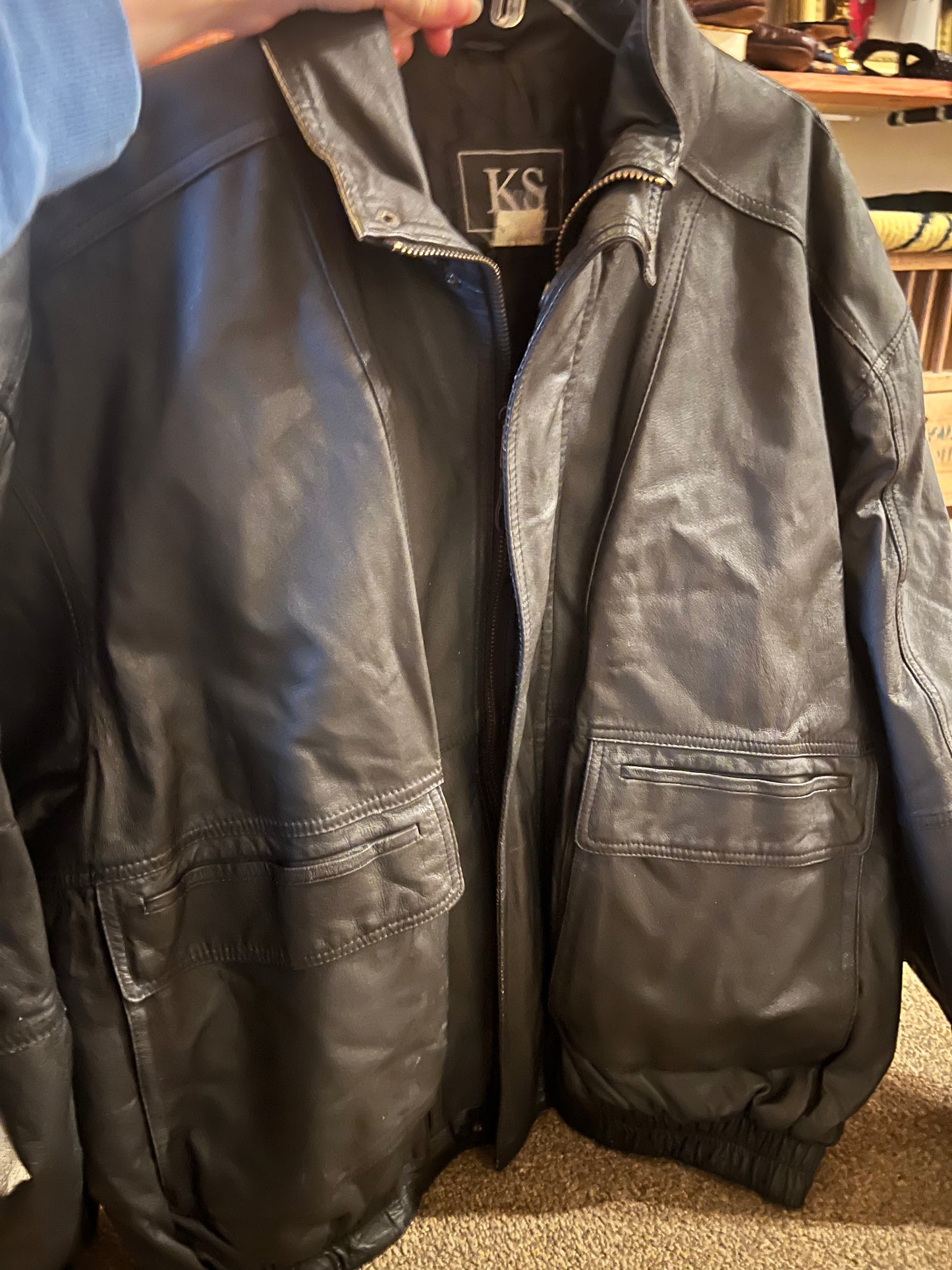 90s KS Leather Jacket