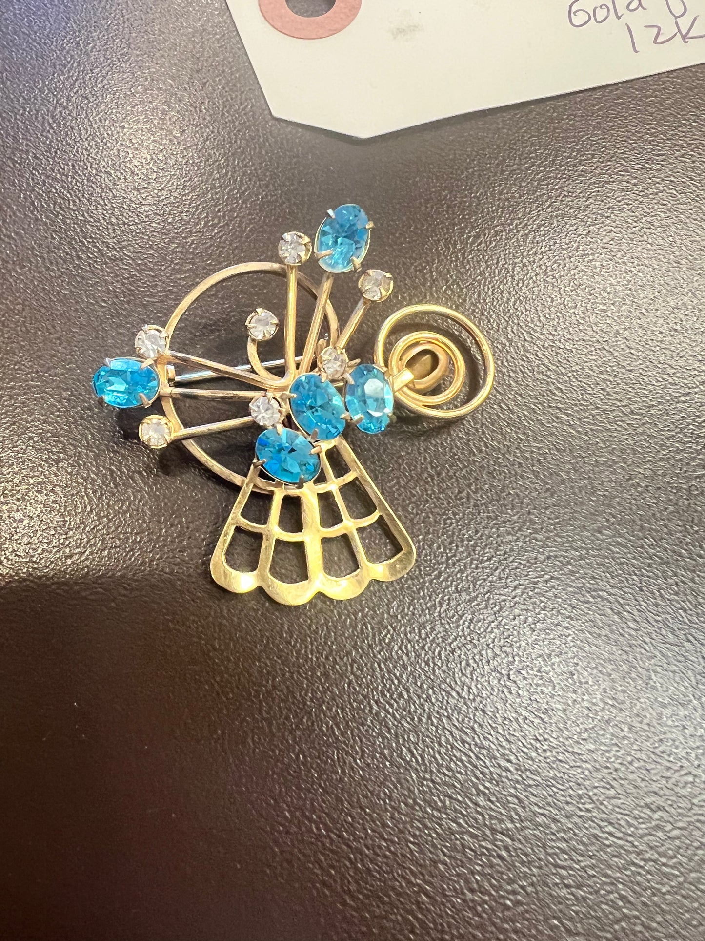50s Antoinette Gold Filled Brooch