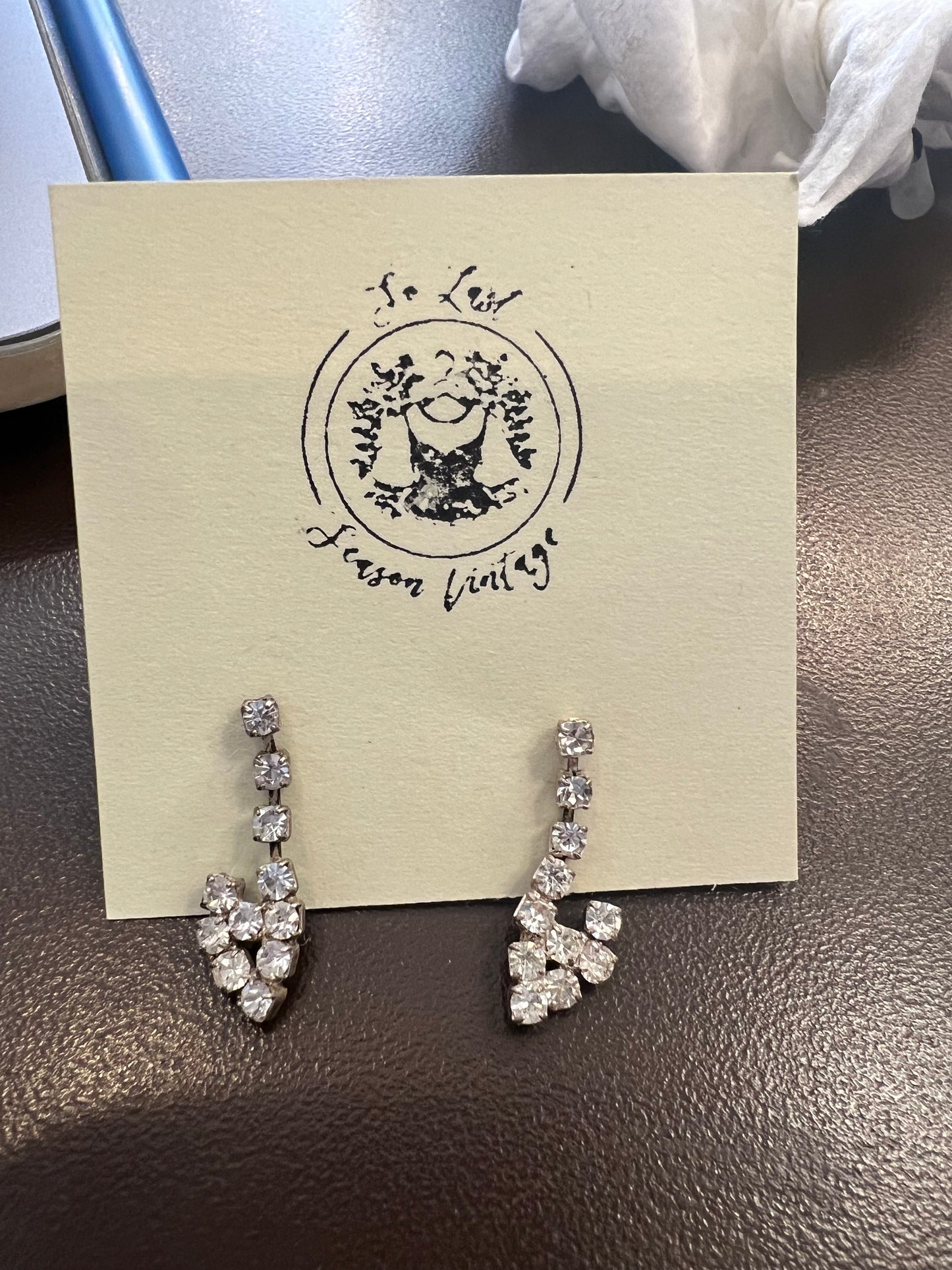 Vintage Rhinestone Earrings