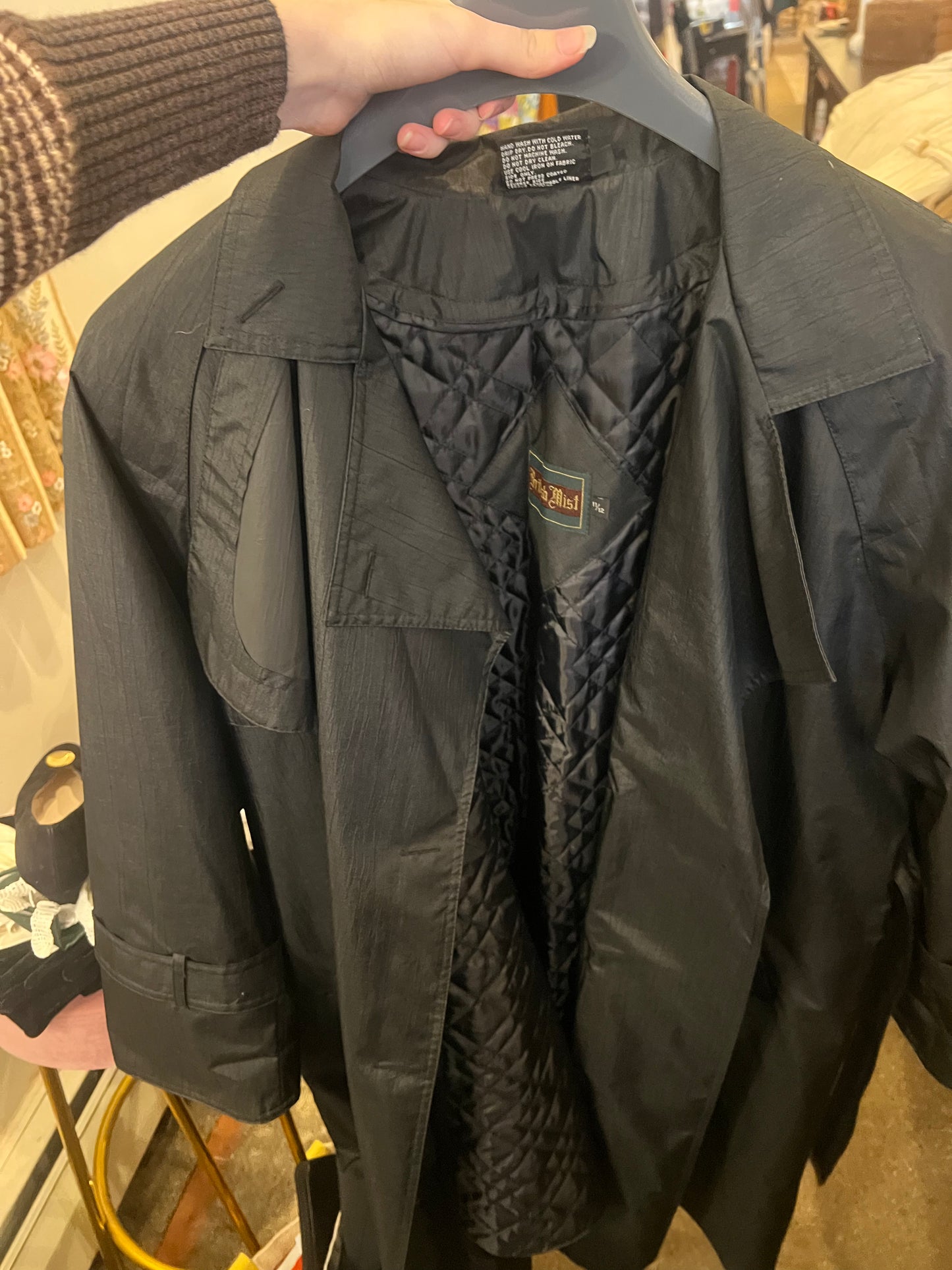 80s British Mist Trench Coat