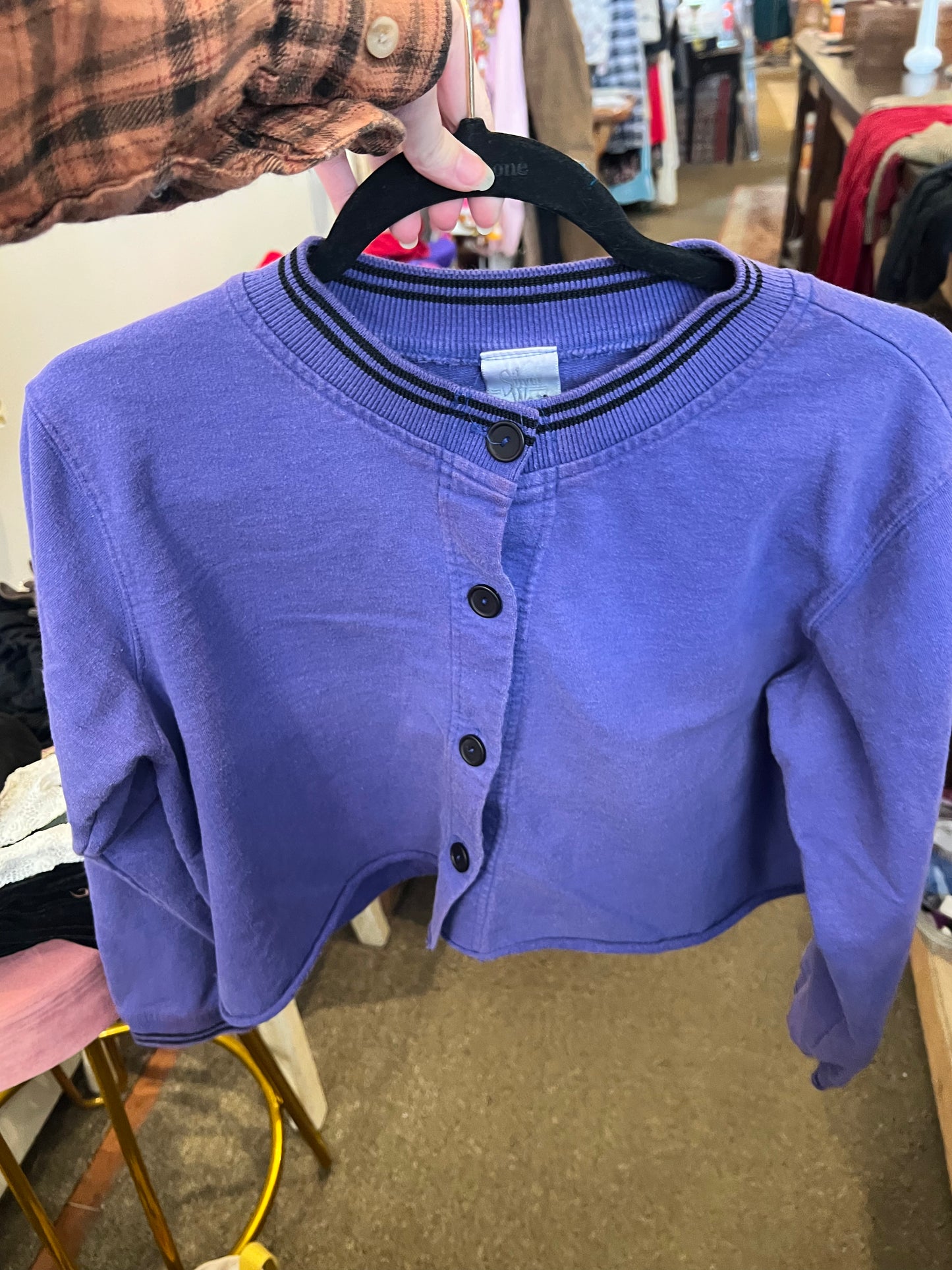 90s Silver Wear Cropped Top