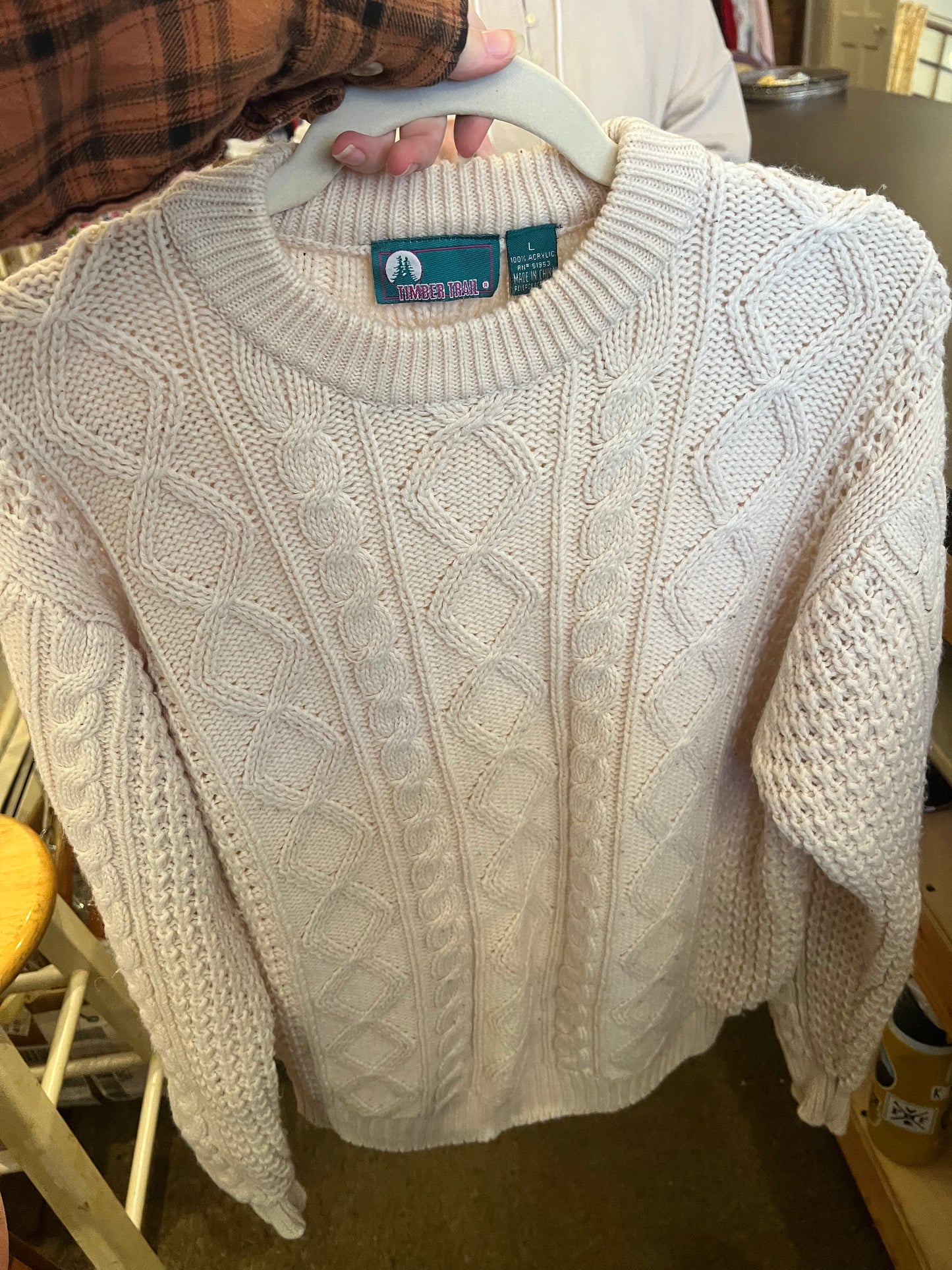 90s Timber Trails Cable Knit Sweater